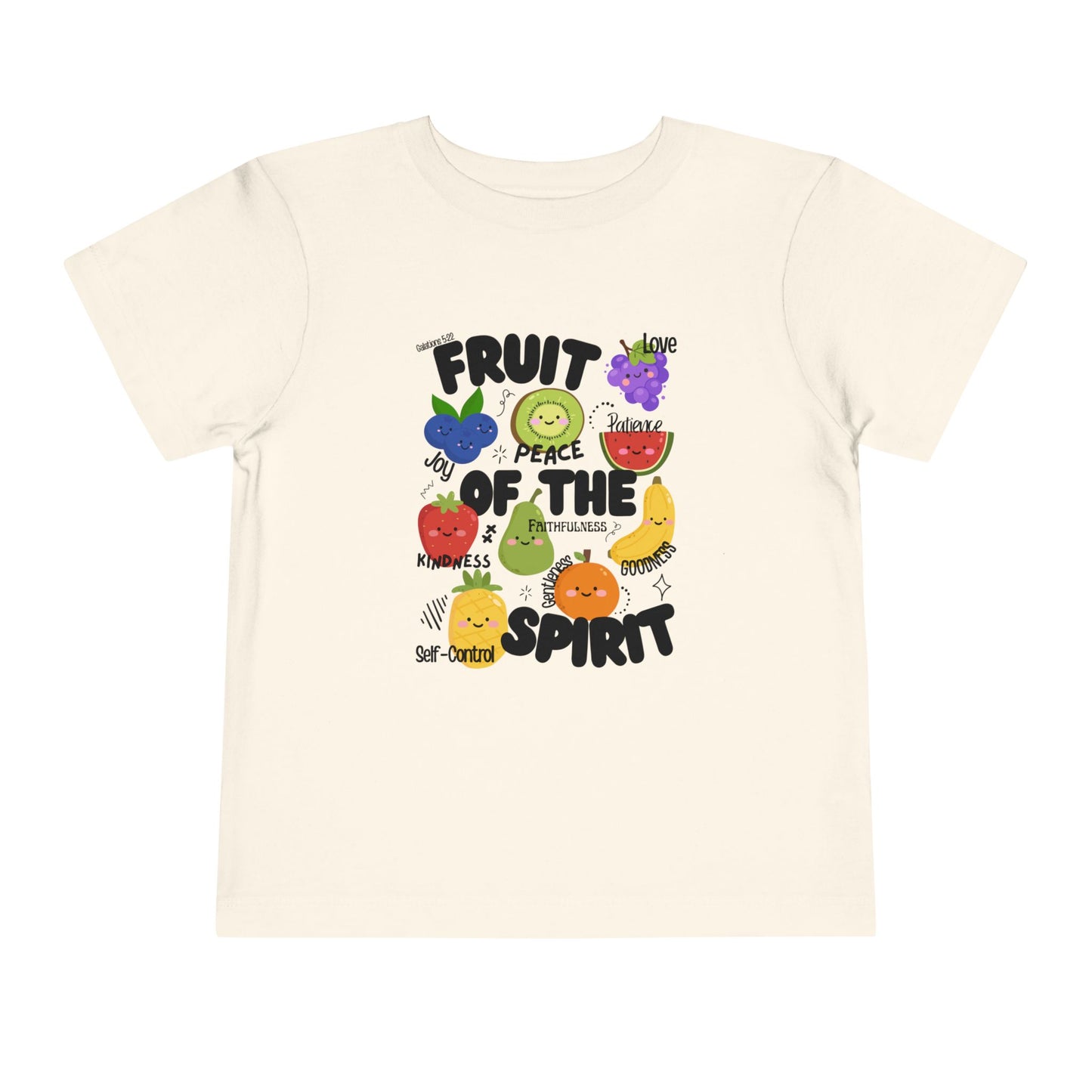 Toddler Fruit of the Spirit Christian T-Shirt, Galatians 5:22–23 Bible Verse Tee