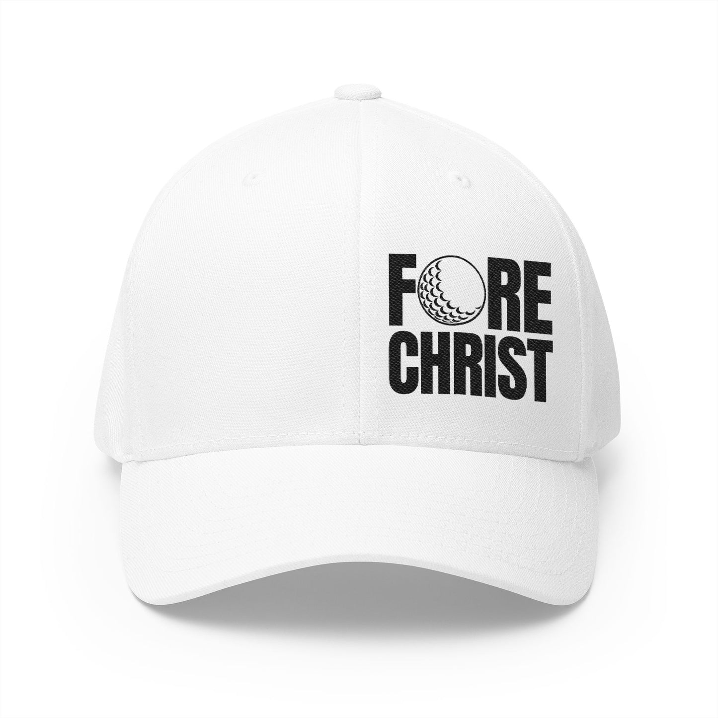 Fore Christ Golf Hat - Fitted Golf Hat For Christians