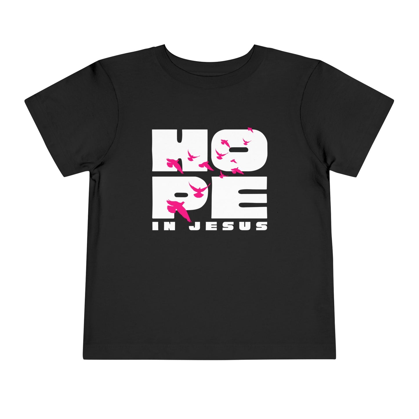 Hope in Jesus Toddler Girl Christian T-Shirt | Faith-Based Toddler Tee for Girls