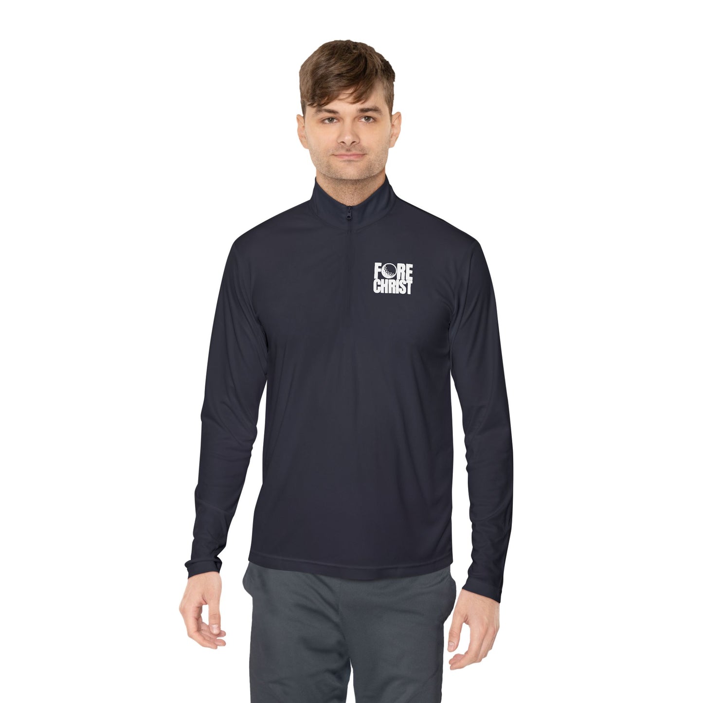 'Fore Christ' Faith-Inspired Unisex Quarter-Zip Pullover - Christian Activewear, Golf And Athletic Apparel