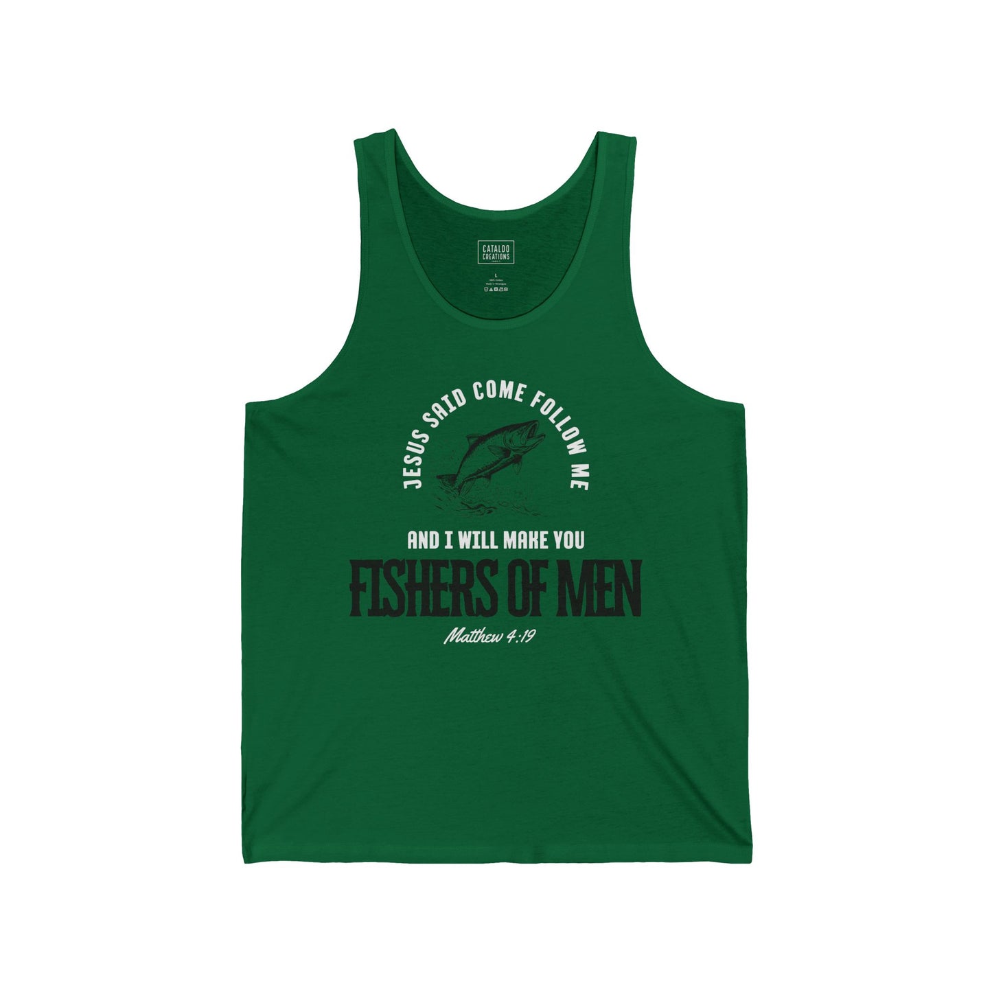Fishers Of Men Jesus Tank Top, Unisex Scripture Tank