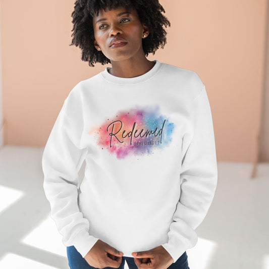 Experience the ultimate comfort with our Redeemed Super Soft Crewneck Christian Sweatshirt. Made from the softest material and featuring a splash of color, this sweatshirt is perfect for everyday wear. Let the inspiring bible verse remind you of the power of redemption.