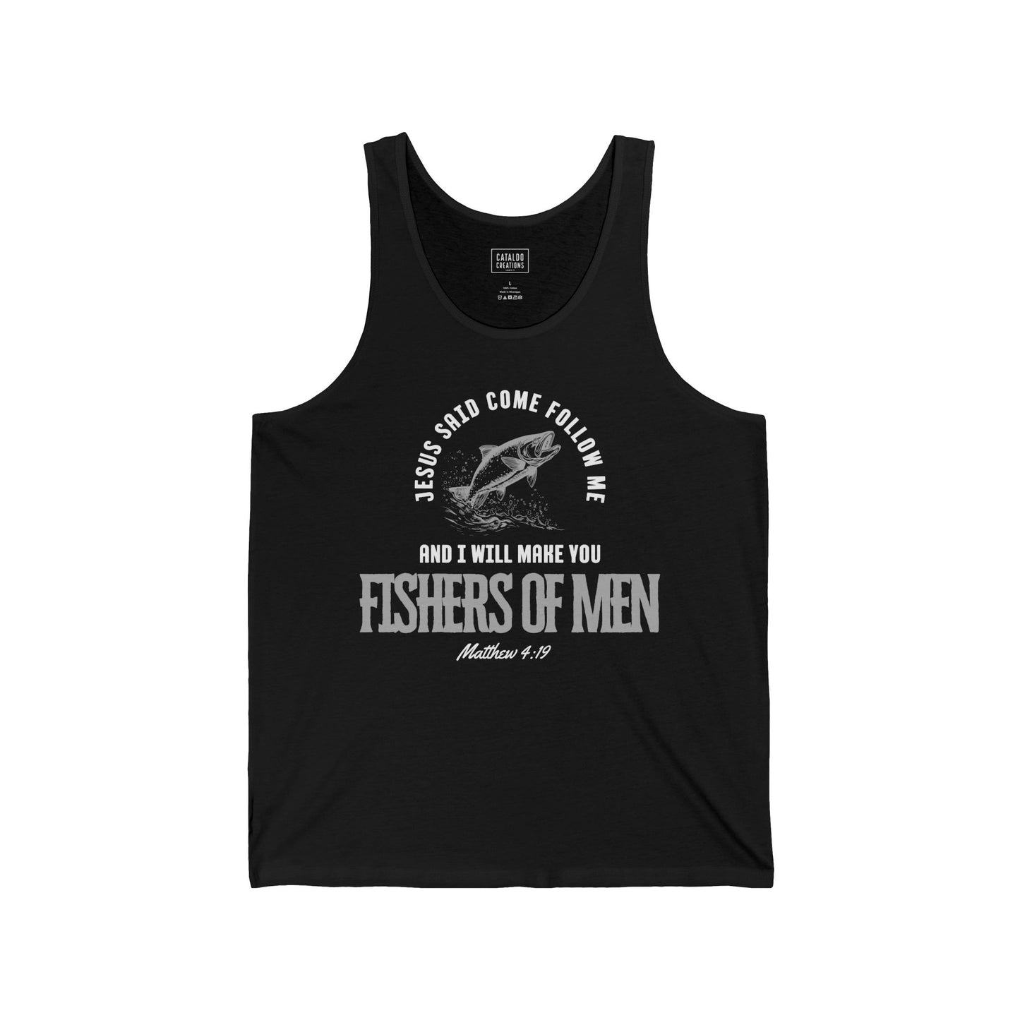 Fishers Of Men Jesus Tank Top, Unisex Scripture Tank
