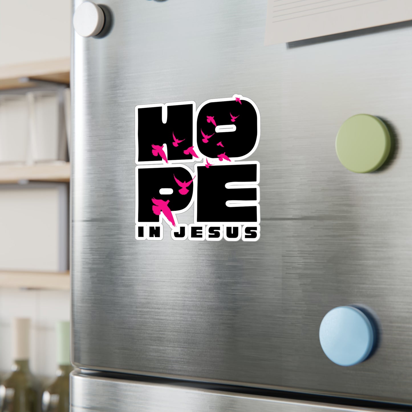 Hope In Jesus Sticker Decal, Christian Laptop Sticker, Scripture Stickers, Gift for Faith Lovers