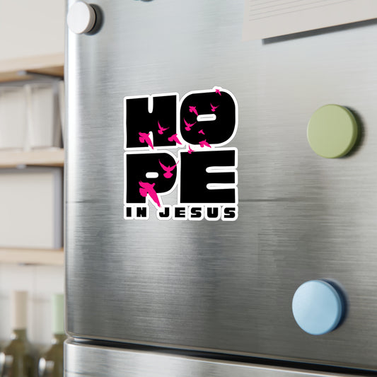 Hope In Jesus Sticker Decal, Christian Laptop Sticker, Scripture Stickers, Gift for Faith Lovers