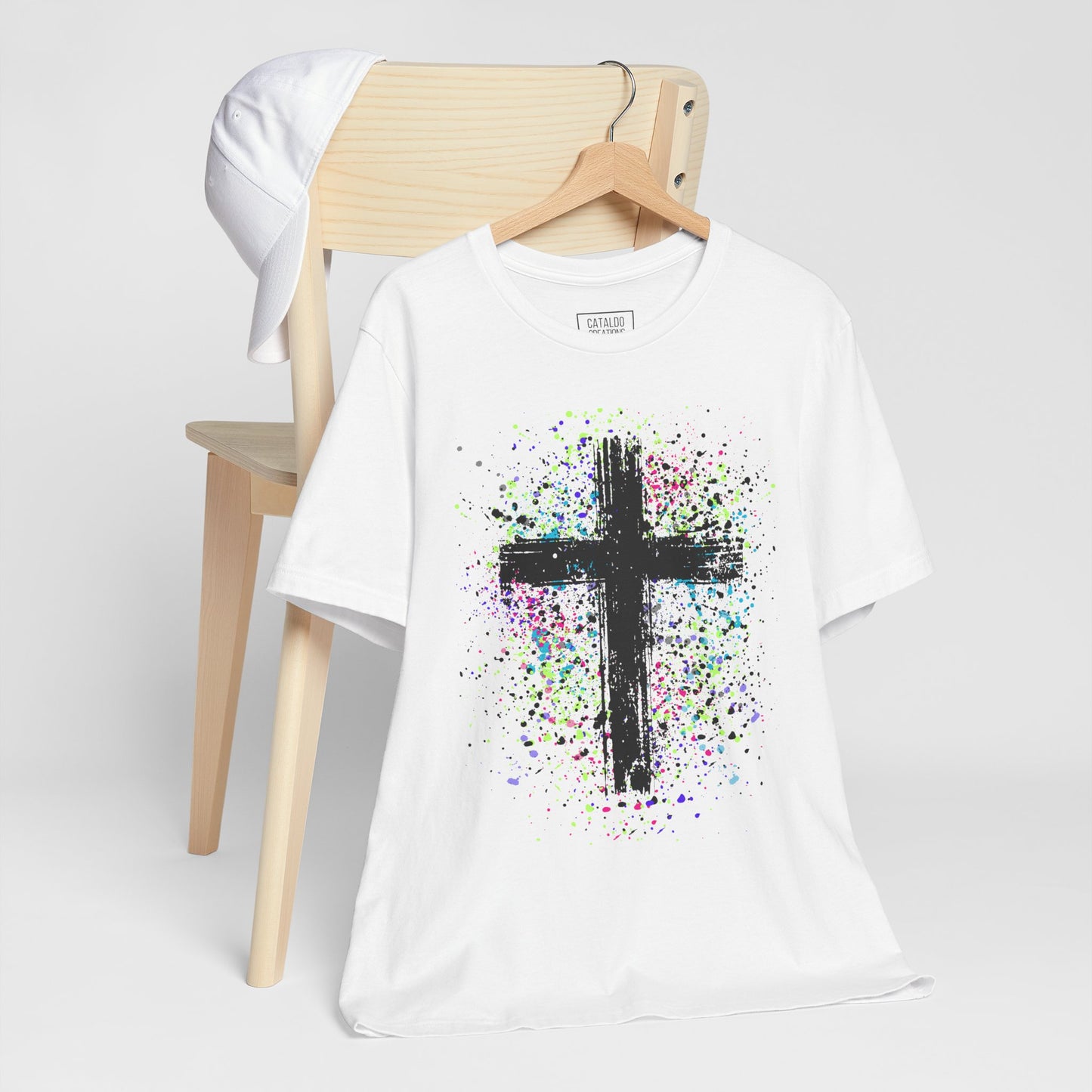 Vibrant Cross Adult Short Sleeve Tee