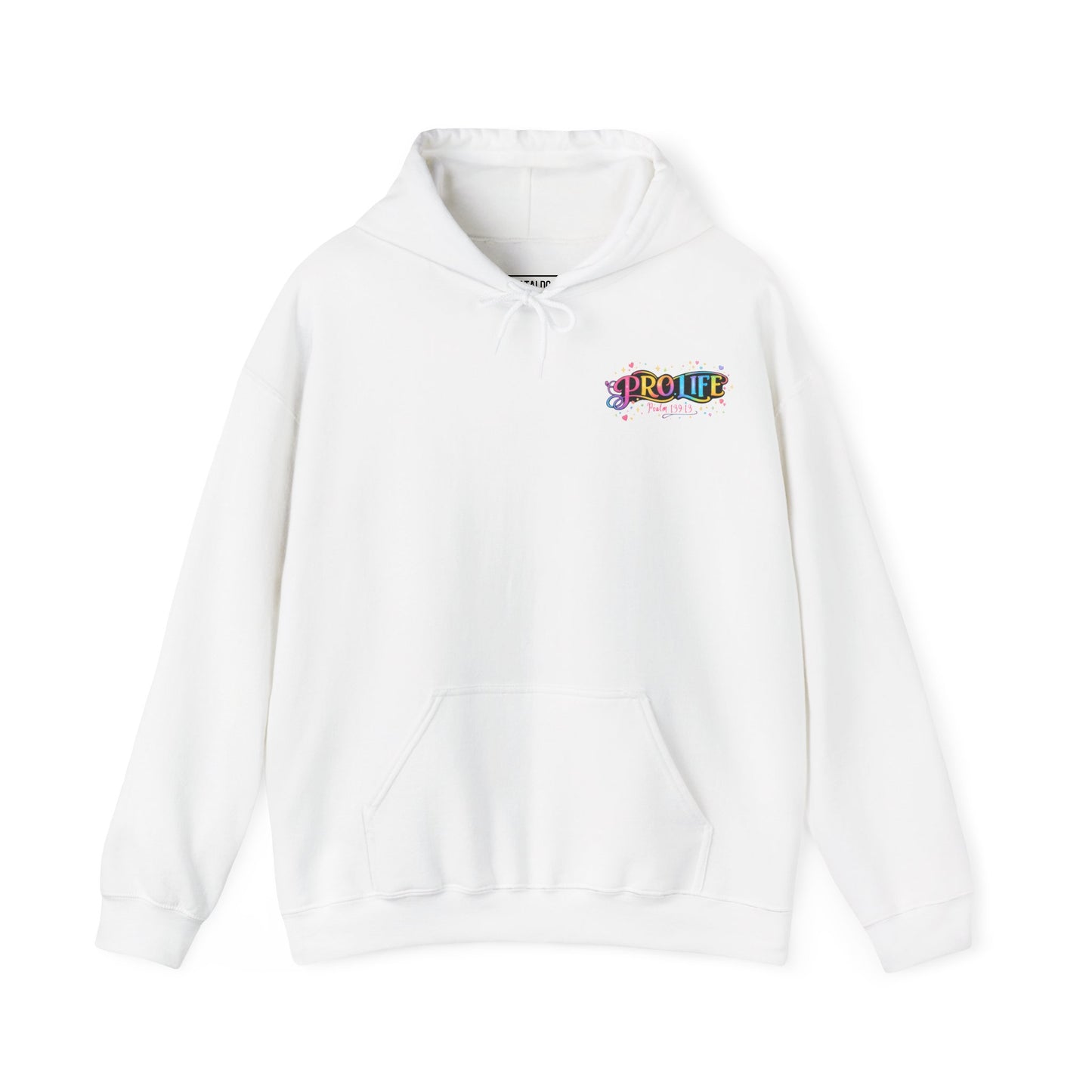 Pro-Life Christian Hoodie, Psalm 139 "You Knit Me Together" Heavy Blend Hooded Sweatshirt