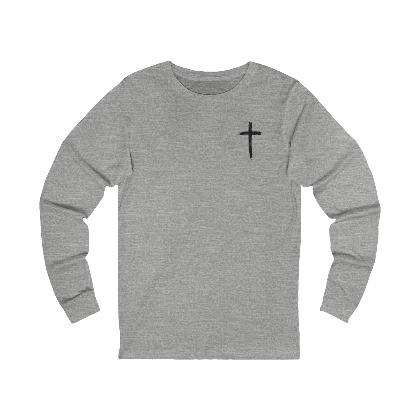 Look at the Birds Of The Air Long Sleeve Tee — Matthew 6:26 Christian Cross Scripture Shirt