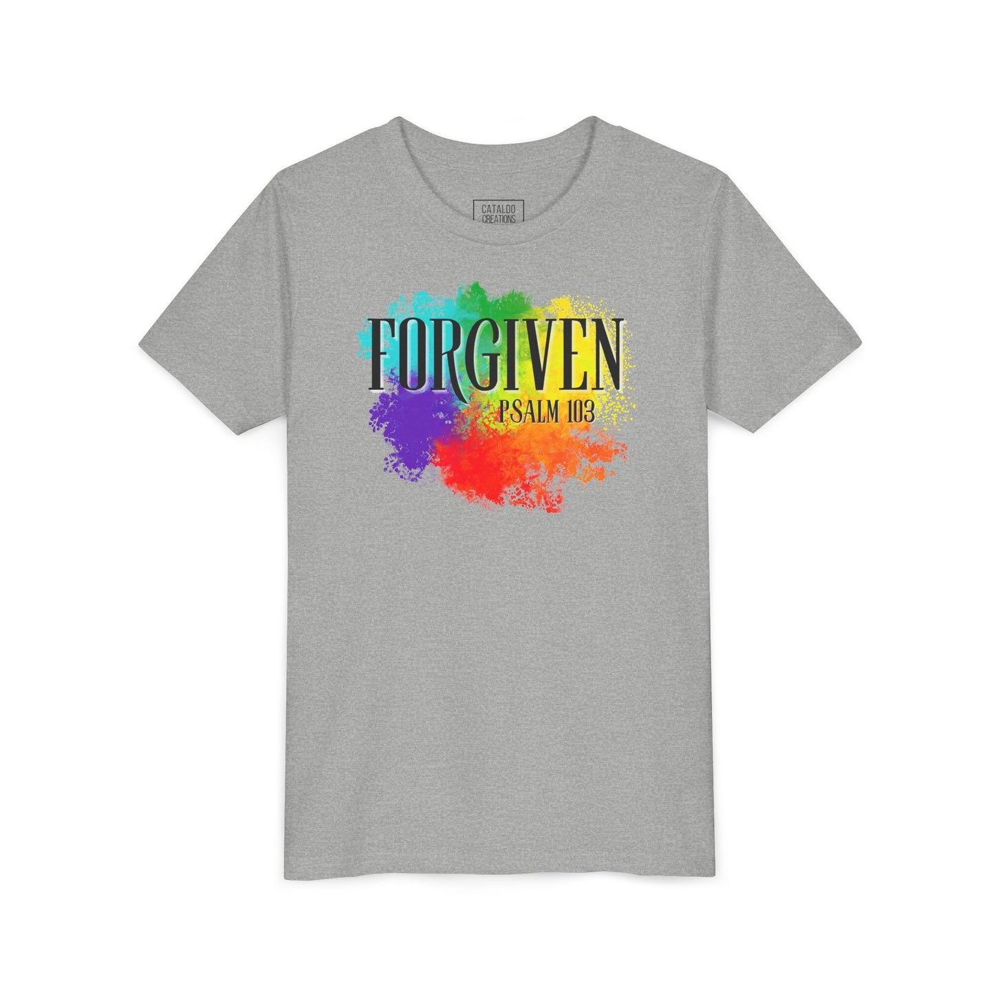 Kids Forgiven Bible Verse Short Sleeve Tee