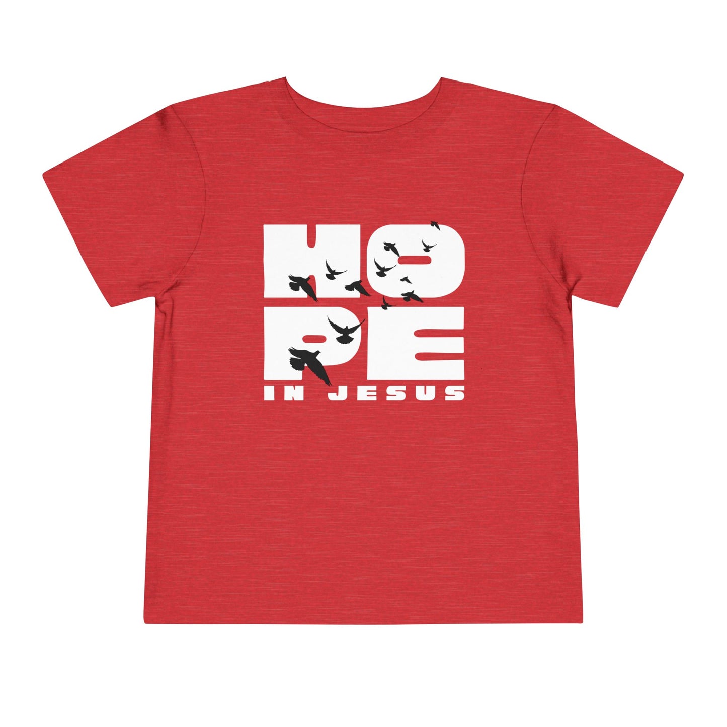 Hope in Jesus Toddler Girl Christian T-Shirt | Faith-Based Toddler Tee for Girls