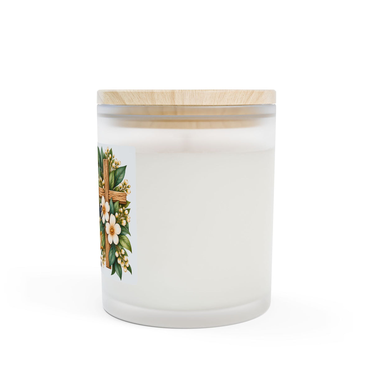Christian Scented Candle — "Let All That You Do Be Done in Love" 1 Corinthians 16:14, Frosted Glass, 11 oz