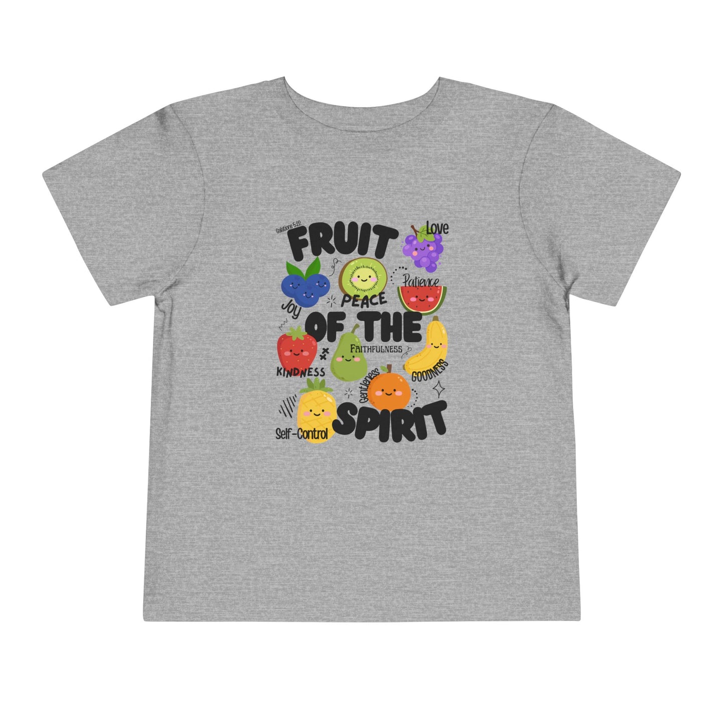 Toddler Fruit of the Spirit Christian T-Shirt, Galatians 5:22–23 Bible Verse Tee