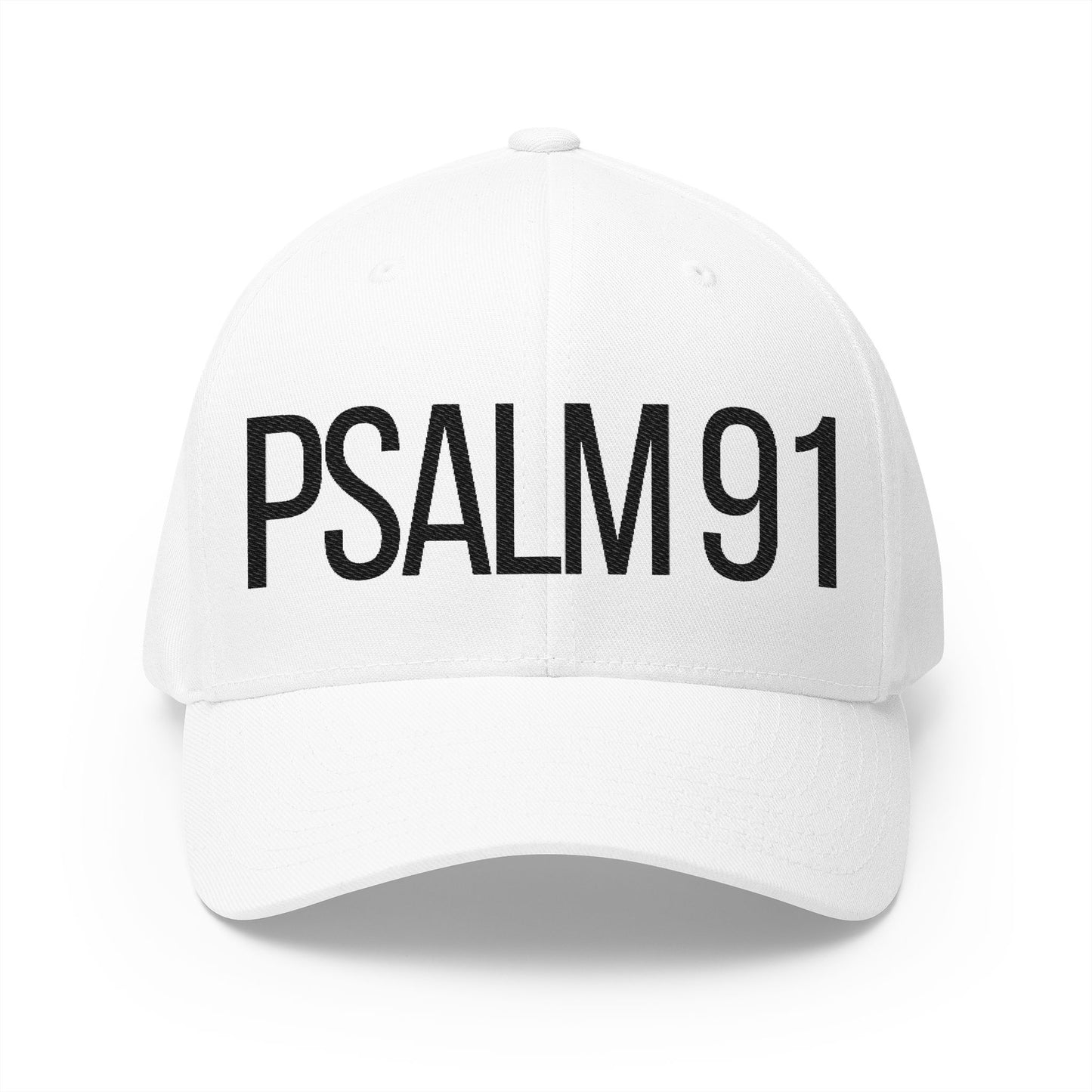 Embroidered Psalm 91 Cap - Faith-Inspired Structured Hat