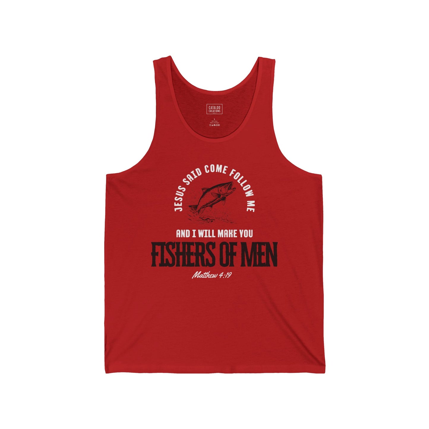 Fishers Of Men Jesus Tank Top, Unisex Scripture Tank
