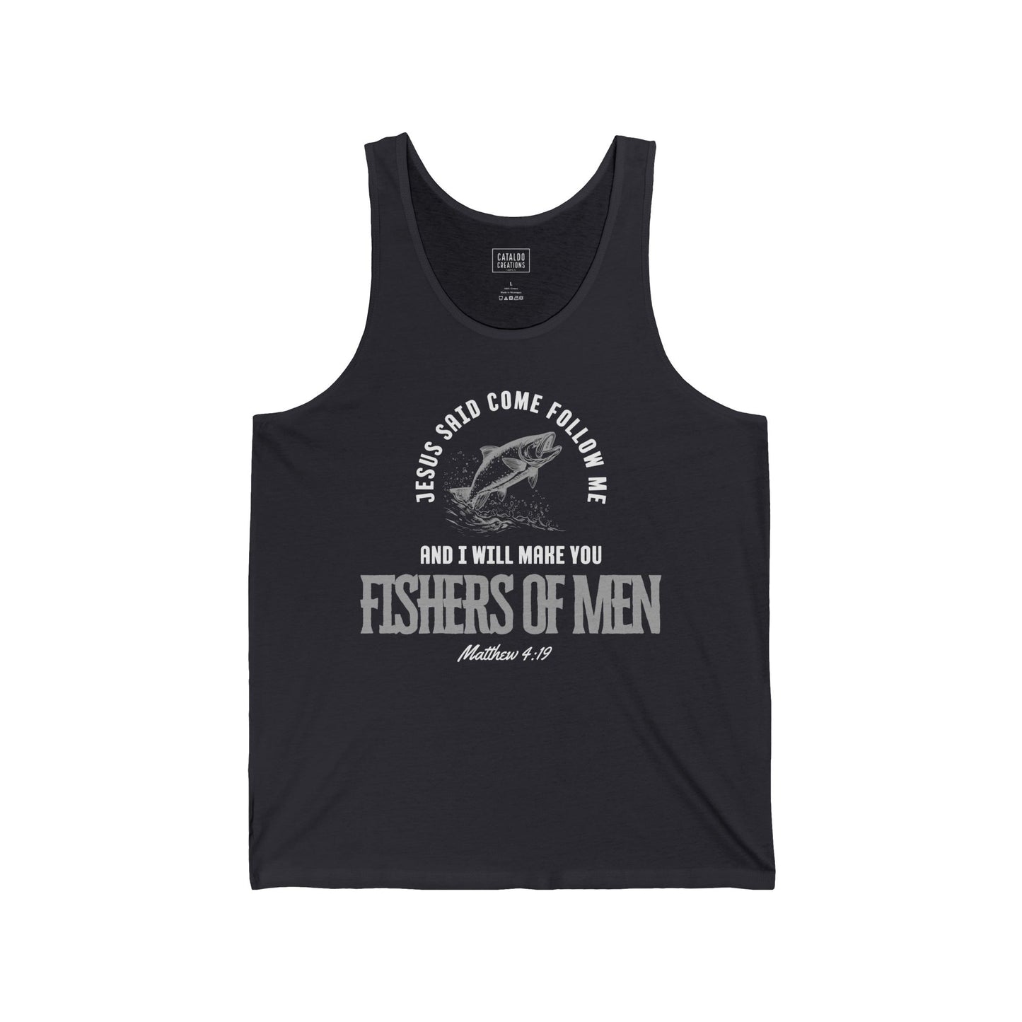 Fishers Of Men Jesus Tank Top, Unisex Scripture Tank