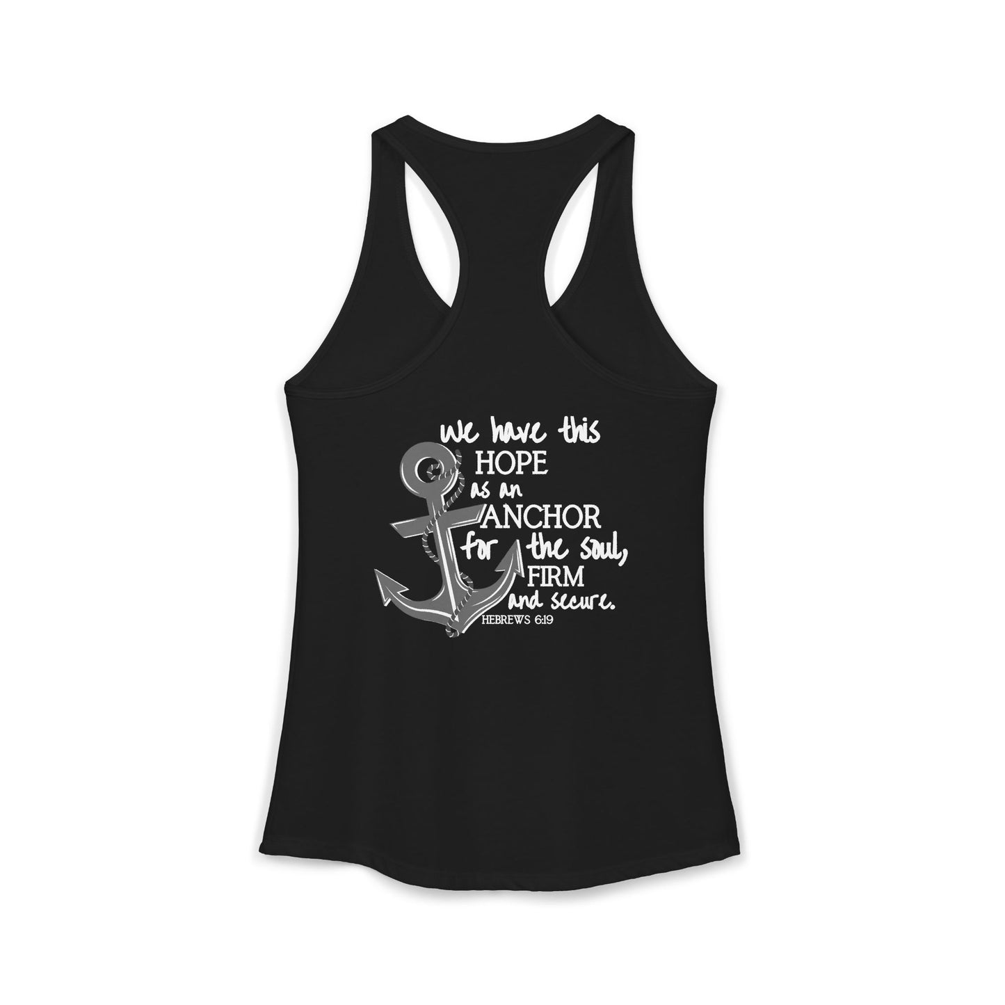Women's Racerback Nautical Bible Verse Tank Top