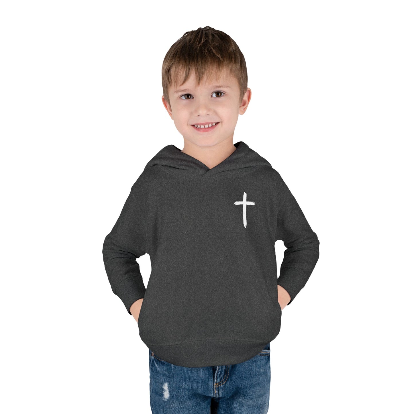 Toddler Fisher Of Men Hoodie,  Jesus Scripture Fisherman Hooded Sweatshirt For Small Children