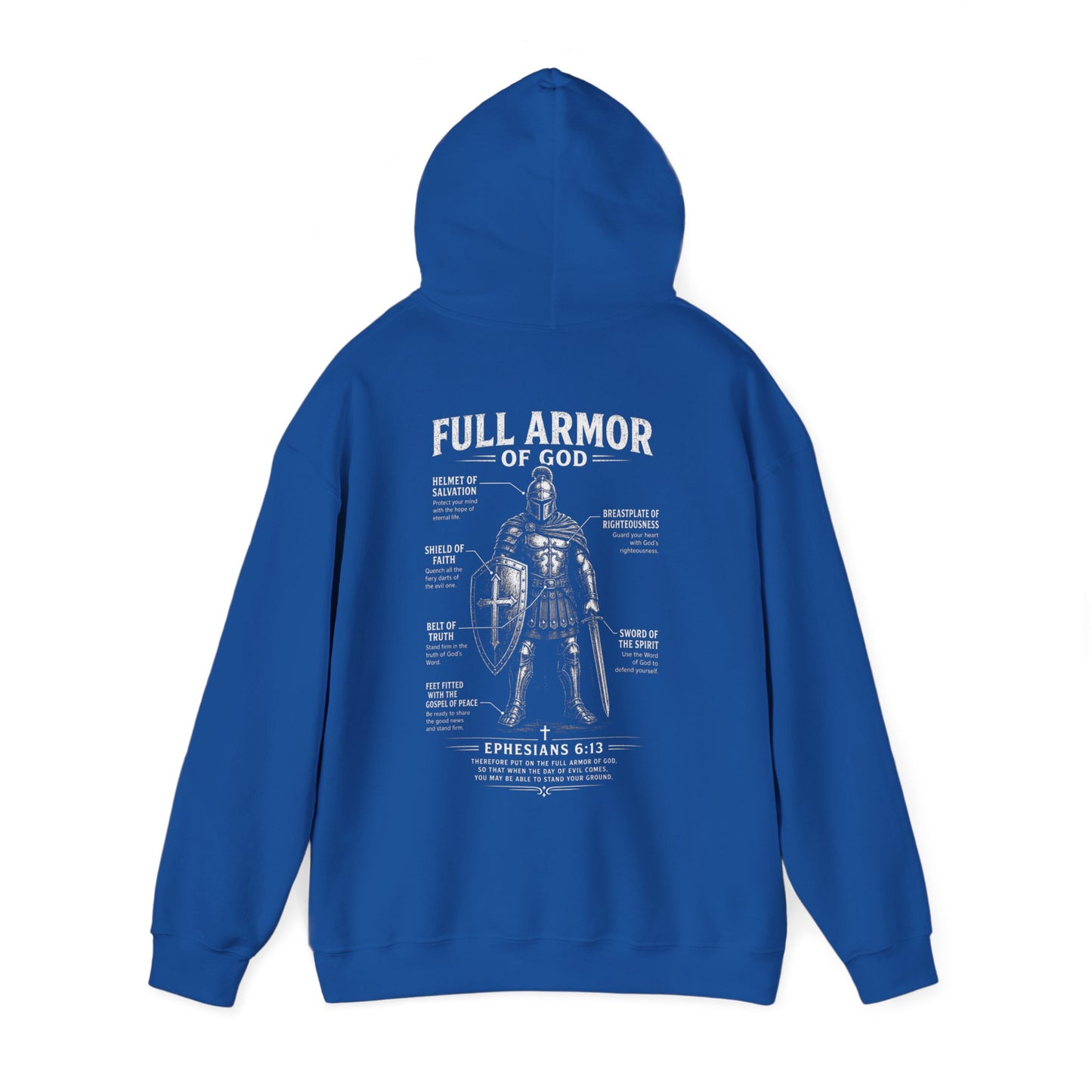 Armor of God Hoodie — Full Armor of God Ephesians 6:13 Christian Prayer Sweatshirt