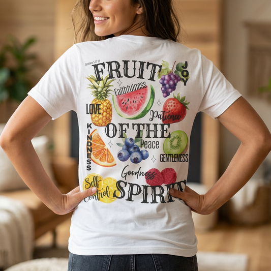 Fruit of the Spirit Christian T-Shirt | Galatians 5:22–23 Bible Verse Tee