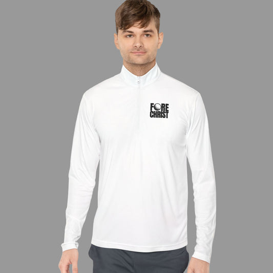 'Fore Christ' Faith-Inspired Unisex Quarter-Zip Pullover - Christian Activewear, Golf And Athletic Apparel