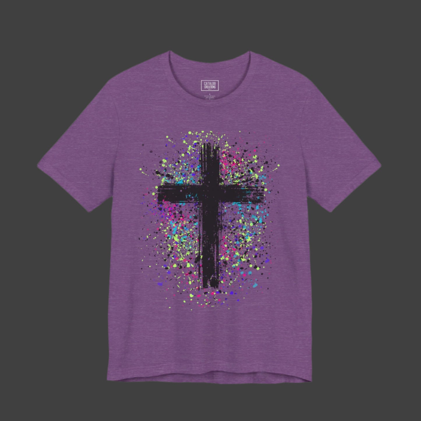 Vibrant Cross Adult Short Sleeve Tee