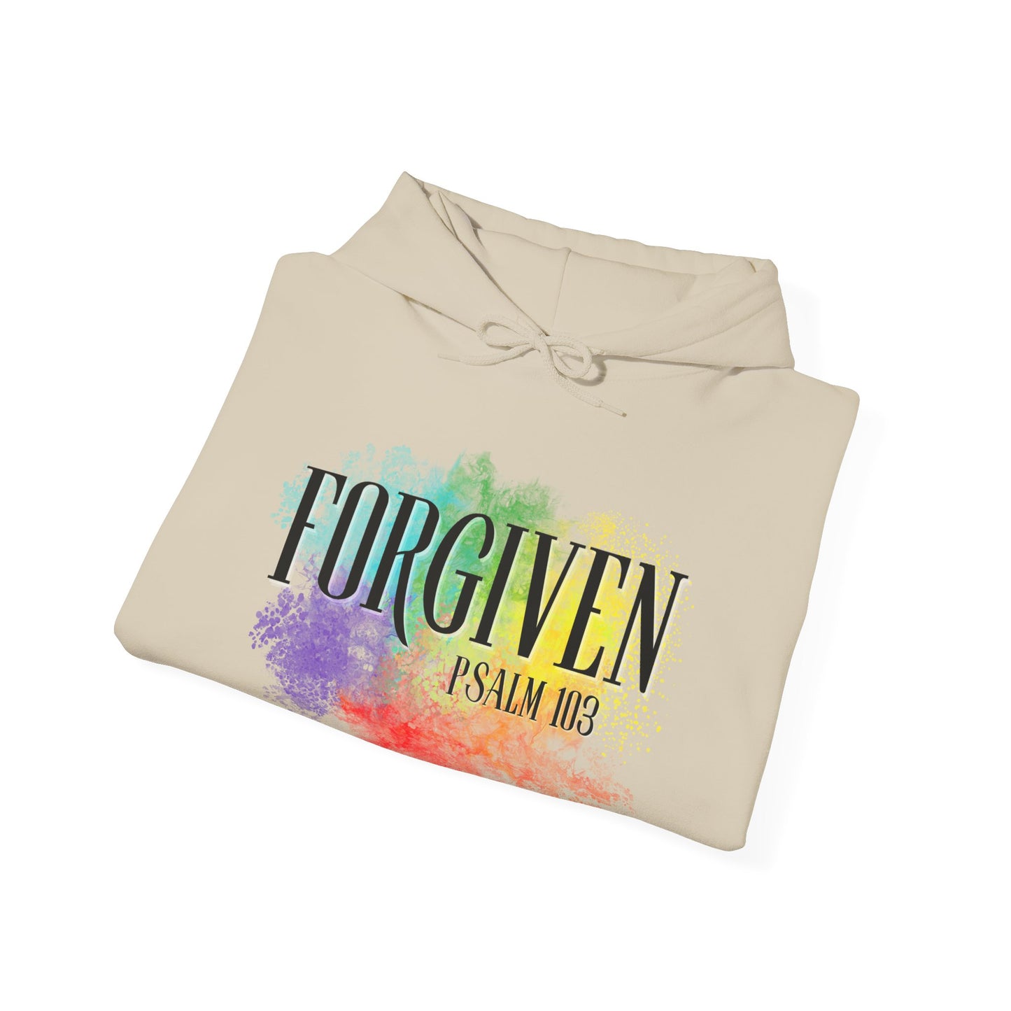 Forgiven Psalms Bible Verse Adult Heavyweight Hooded Sweatshirt