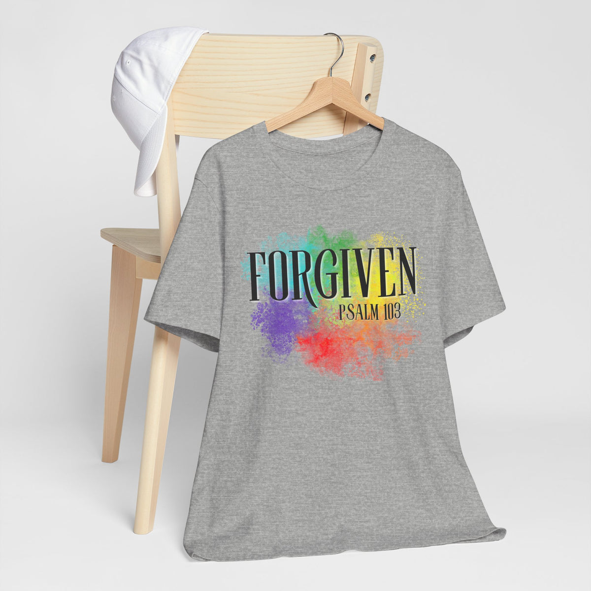 Forgiven Christian T-Shirt | Psalm 103 Bible Verse Faith Tee