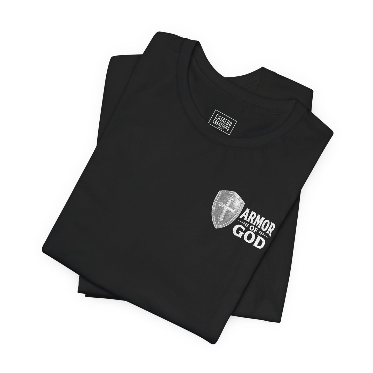 Full Armor of God Christian T-shirt featuring Ephesians 6:13. Vintage armor illustration designed to inspire faith, courage, and daily spiritual strength.