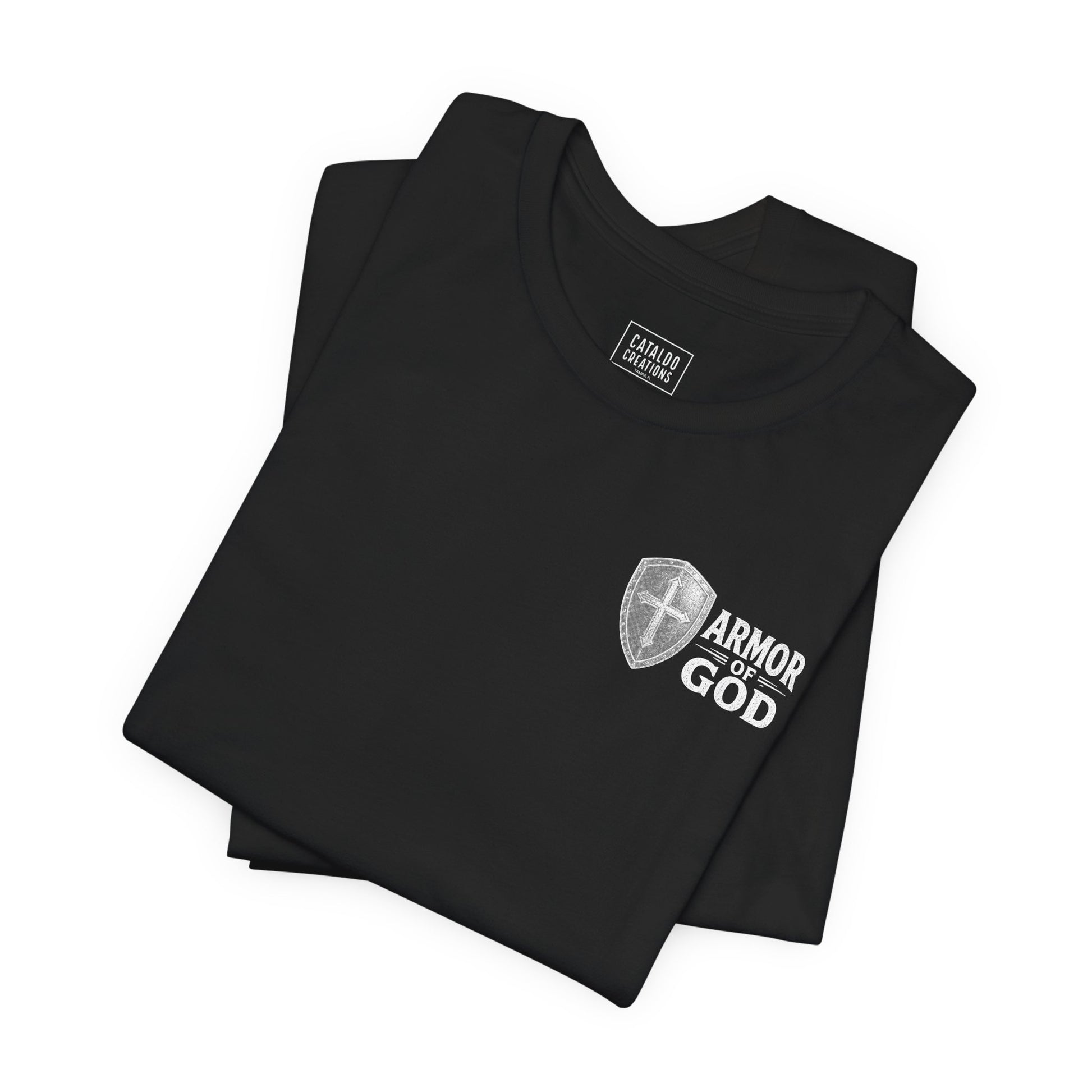 Full Armor of God Christian T-shirt featuring Ephesians 6:13. Vintage armor illustration designed to inspire faith, courage, and daily spiritual strength.