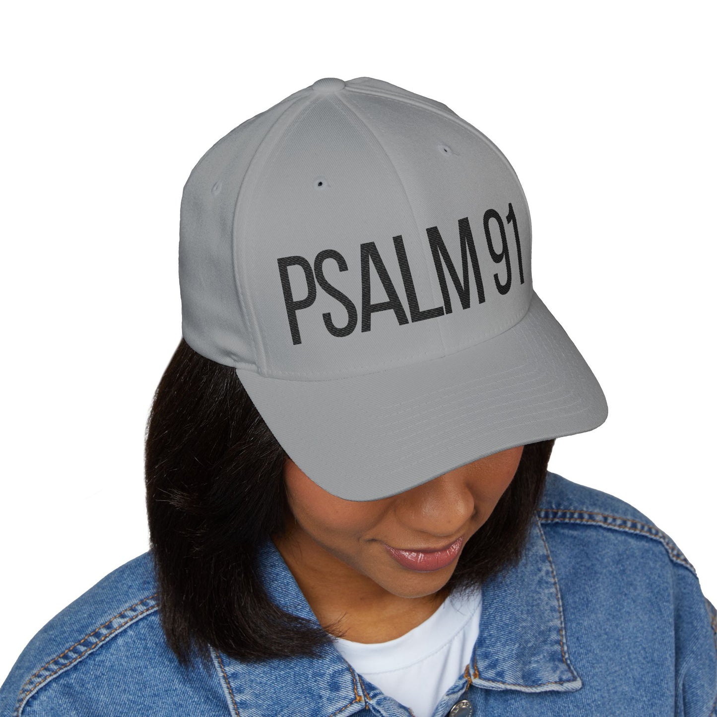 Embroidered Psalm 91 Cap - Faith-Inspired Structured Hat