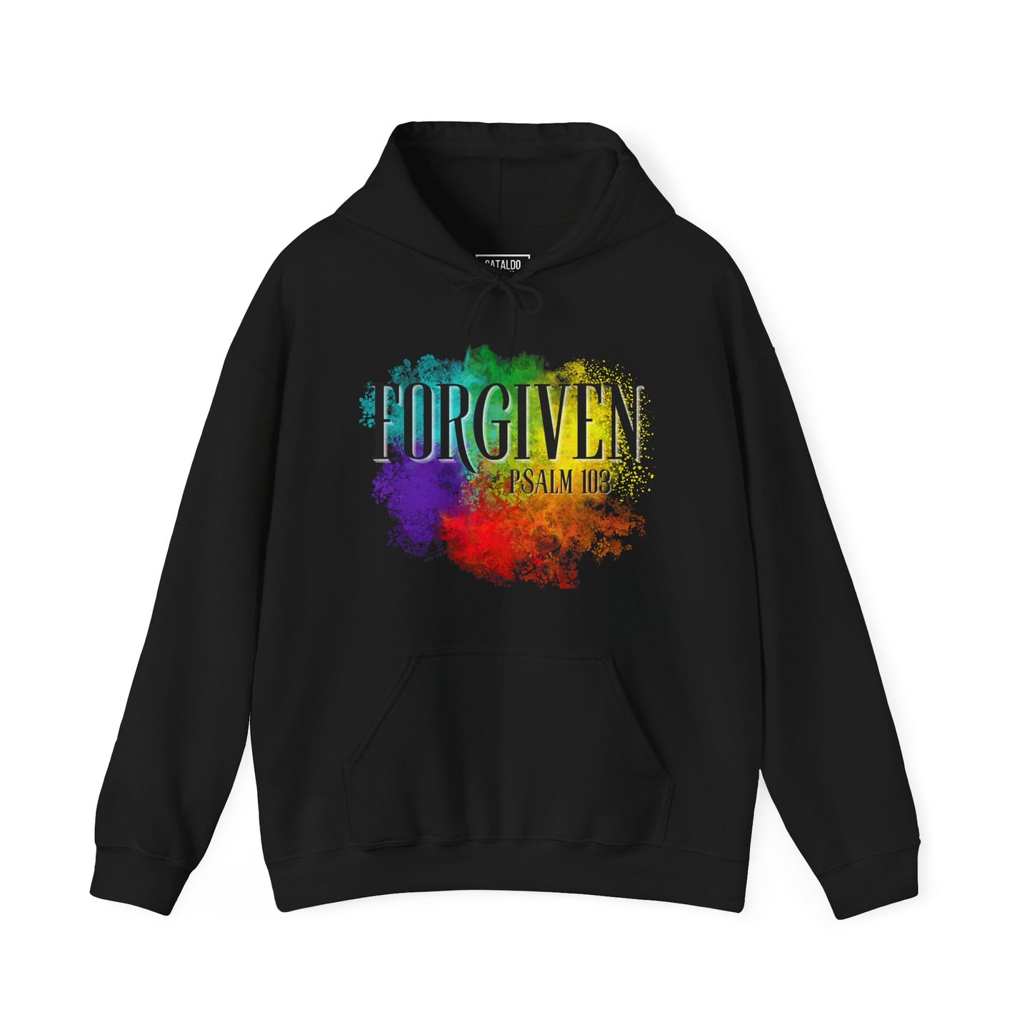 Forgiven Psalms Bible Verse Adult Heavyweight Hooded Sweatshirt
