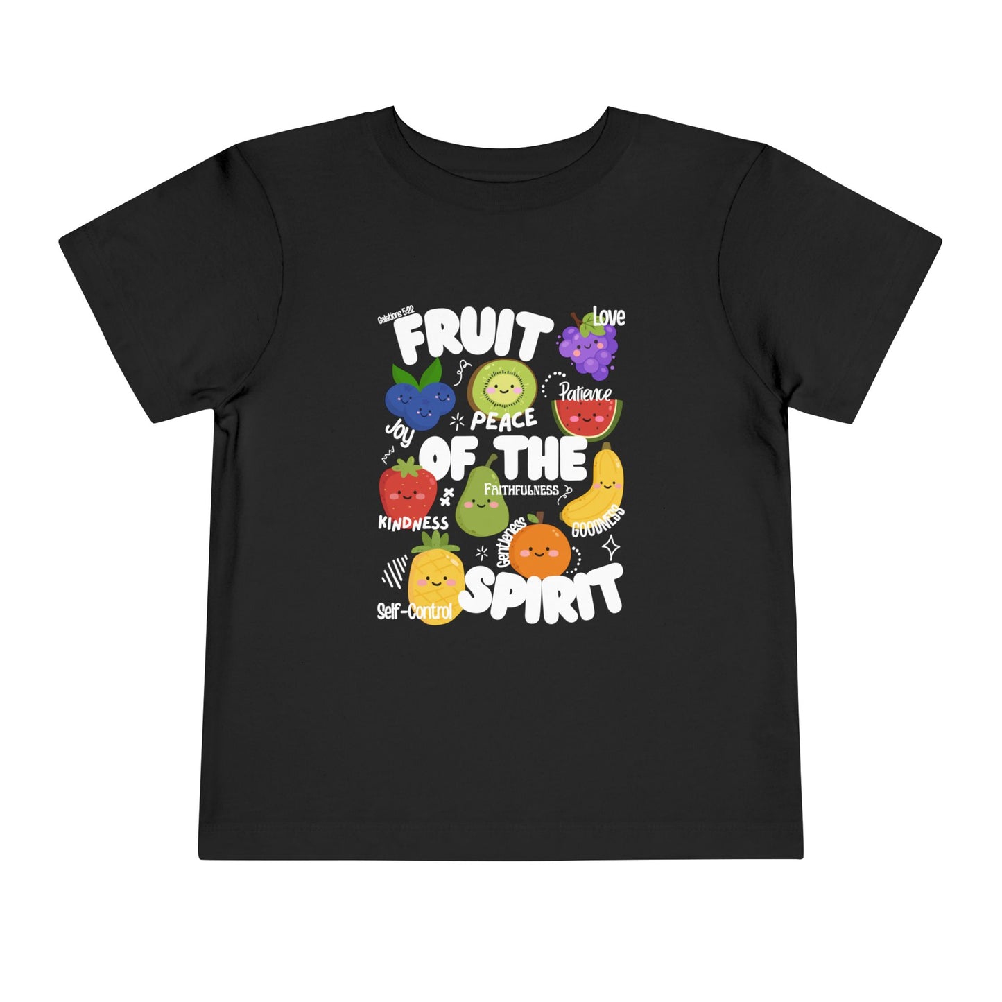 Toddler Fruit of the Spirit Christian T-Shirt, Galatians 5:22–23 Bible Verse Tee
