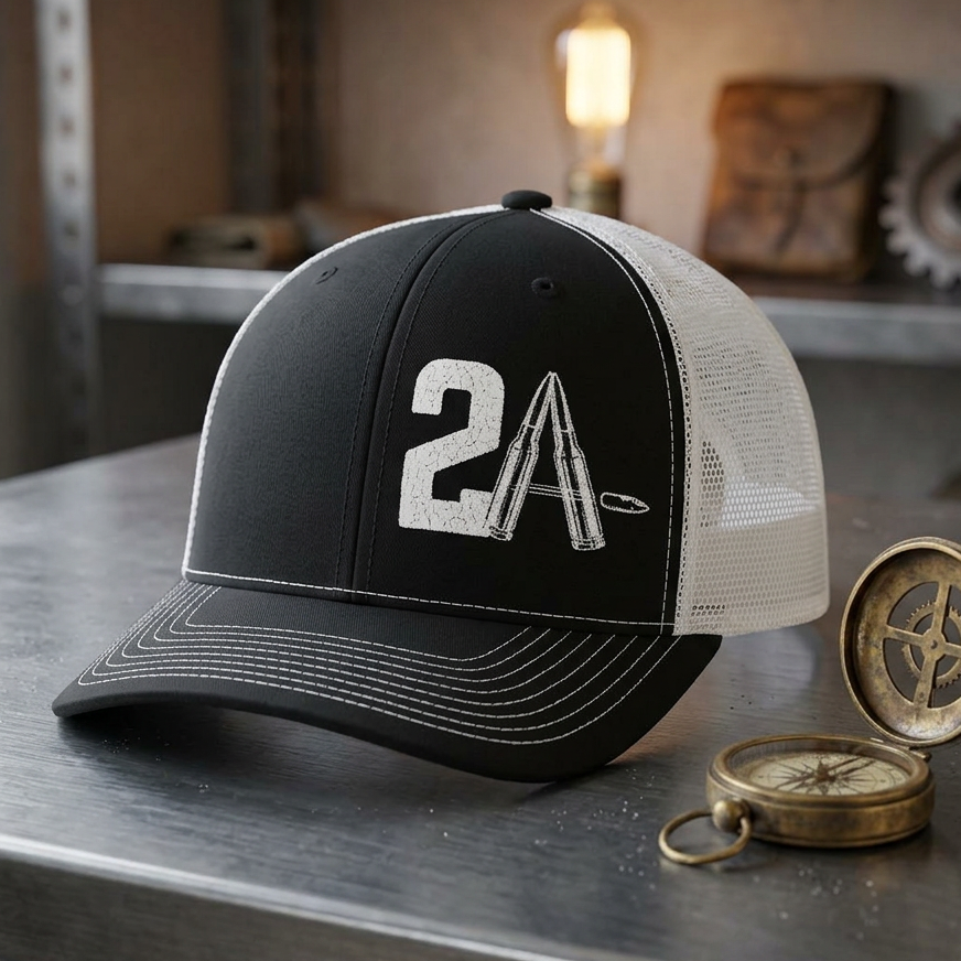 2ND Amendment Snapback Hat - 2A Embroidered Trucker Cap