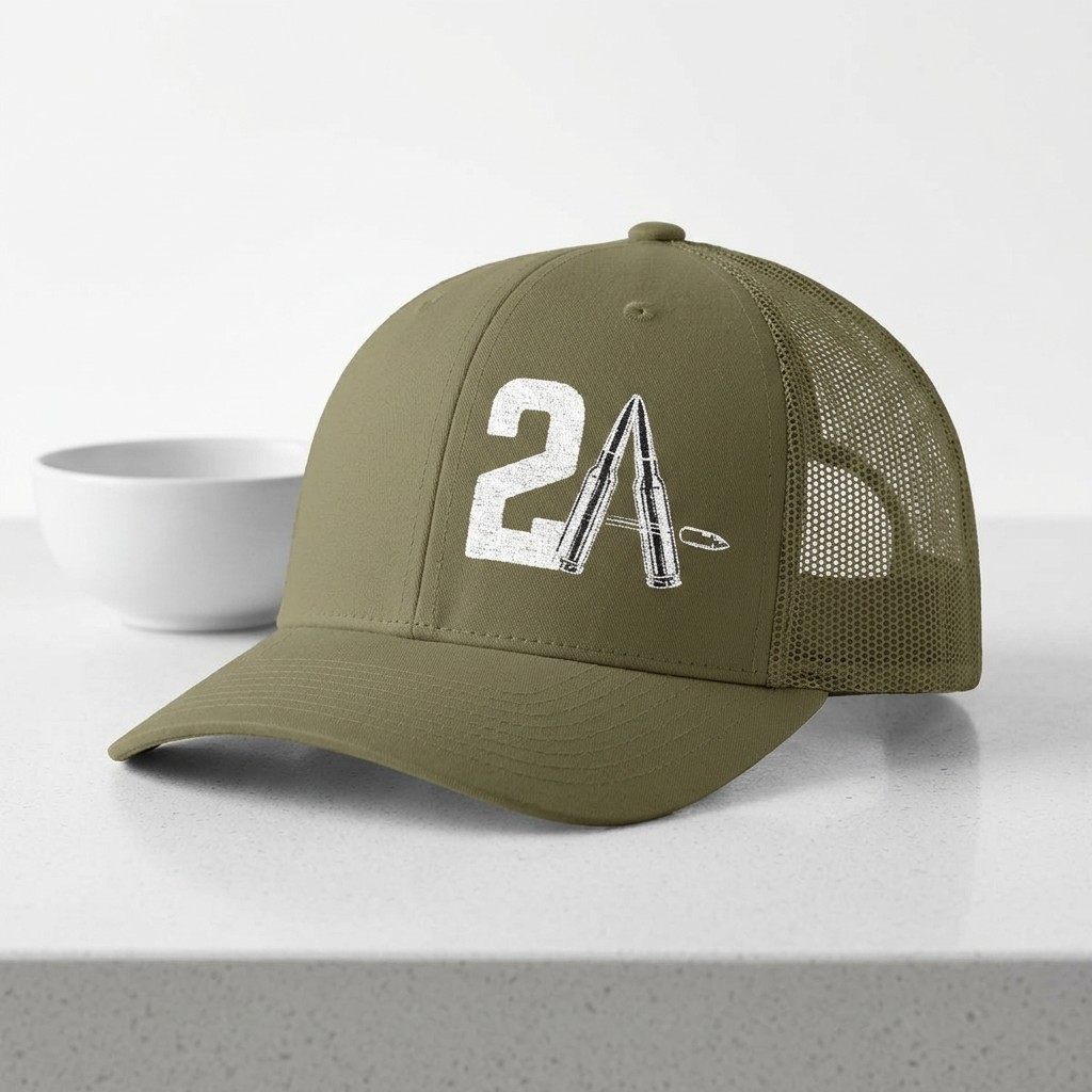 2ND Amendment Snapback Hat - 2A Embroidered Trucker Cap