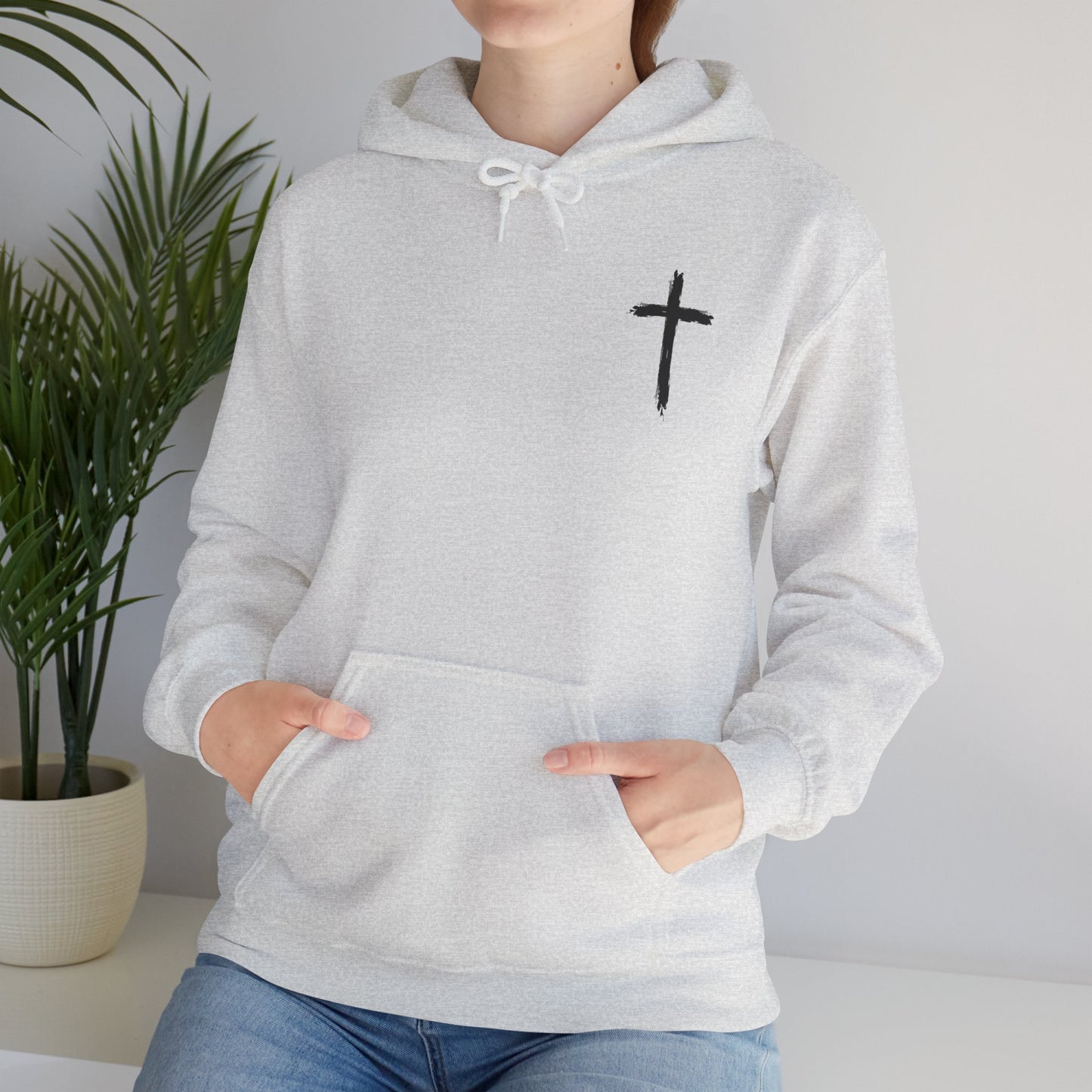 Look At The Birds of the Air Hoodie — Cross Hooded Sweatshirt, Christian Graphic Pullover