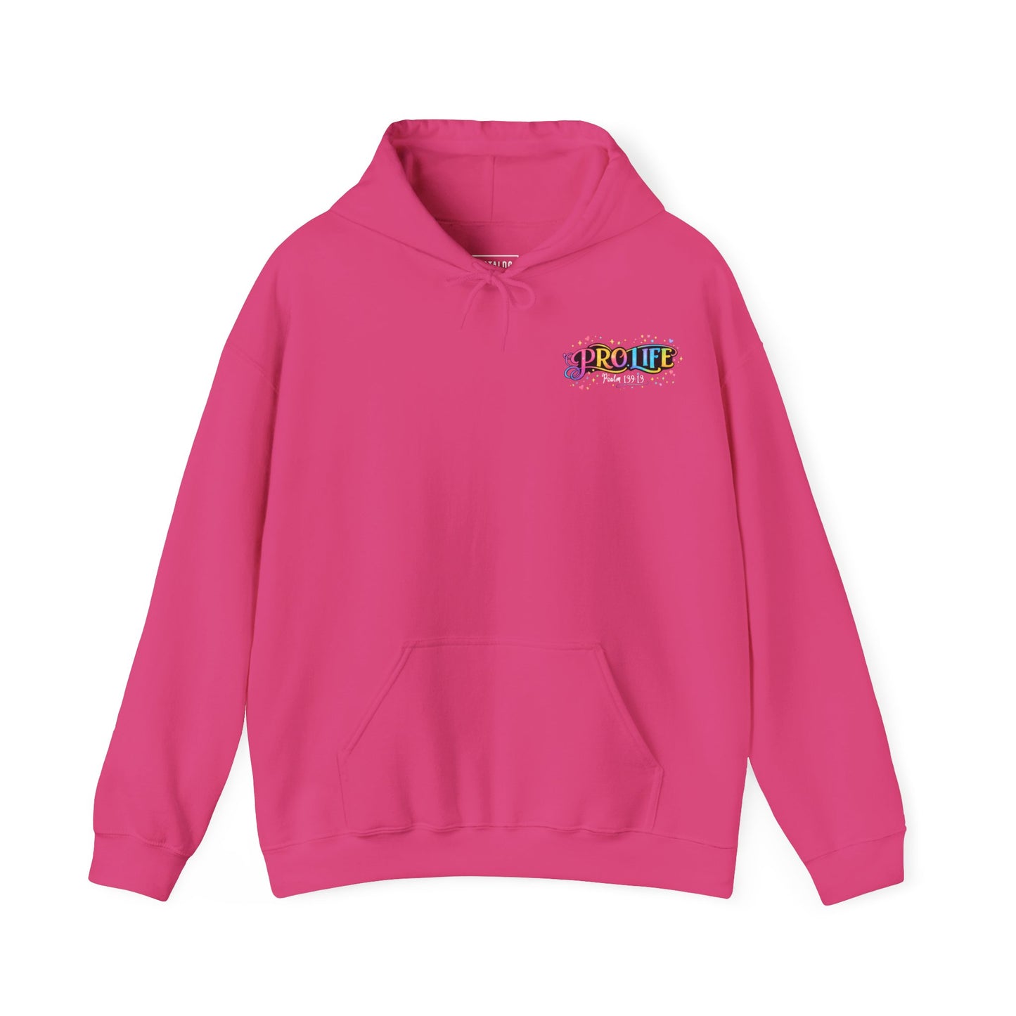 Pro-Life Christian Hoodie, Psalm 139 "You Knit Me Together" Heavy Blend Hooded Sweatshirt