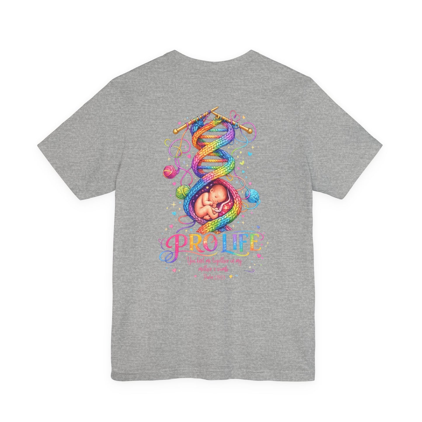 Pro-Life Christian T-Shirt - Psalm 139 Baby in the Womb Faith Tee