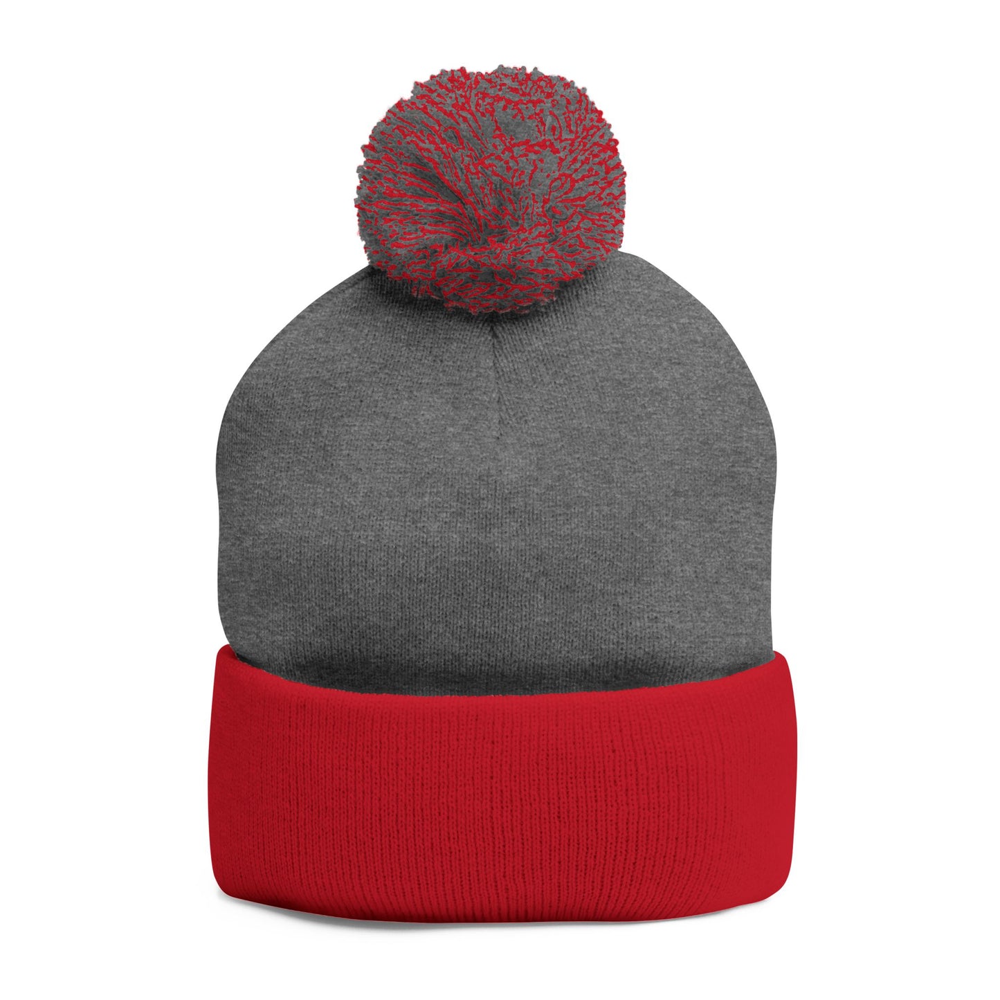 Psalm 91 Pom-Pom Knit Cap — Embroidered Winter Beanie for Faith & Comfort
