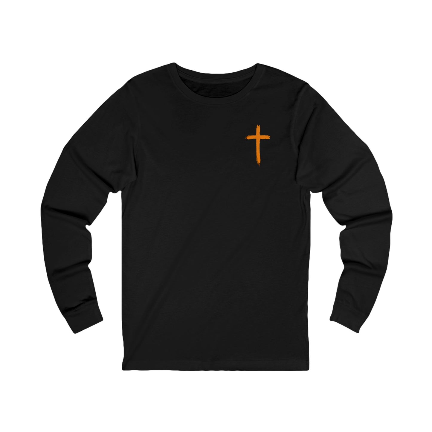 Look at the Birds Of The Air Long Sleeve Tee — Matthew 6:26 Christian Cross Scripture Shirt