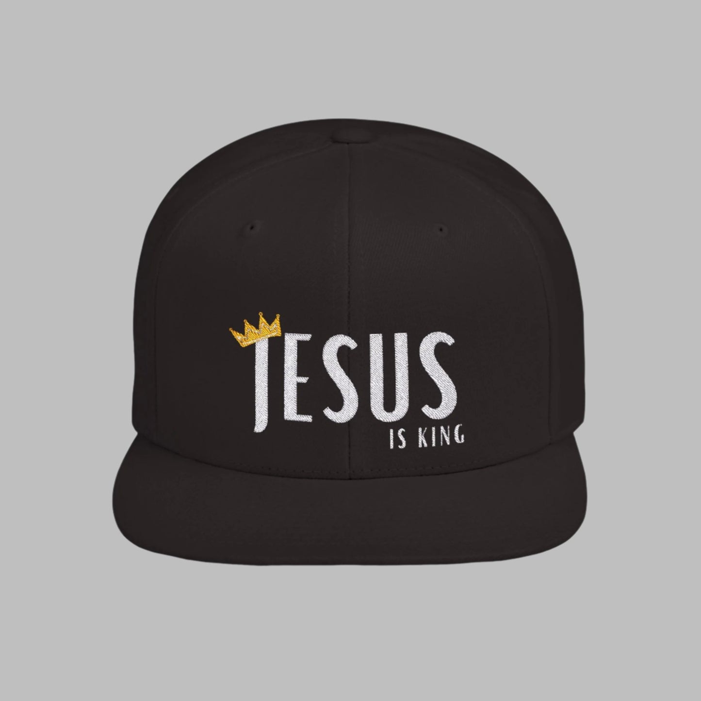 Jesus Is King Flat Brim Snapback