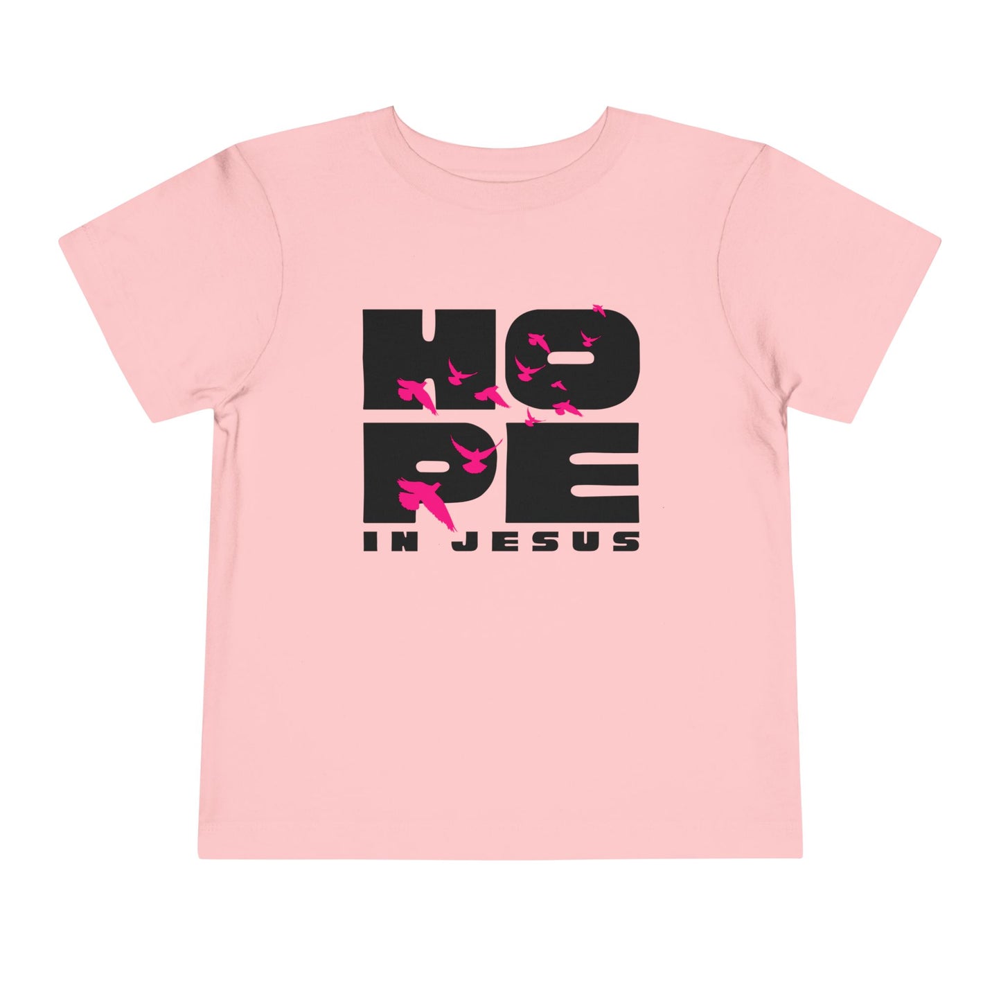 Hope in Jesus Toddler Girl Christian T-Shirt | Faith-Based Toddler Tee for Girls