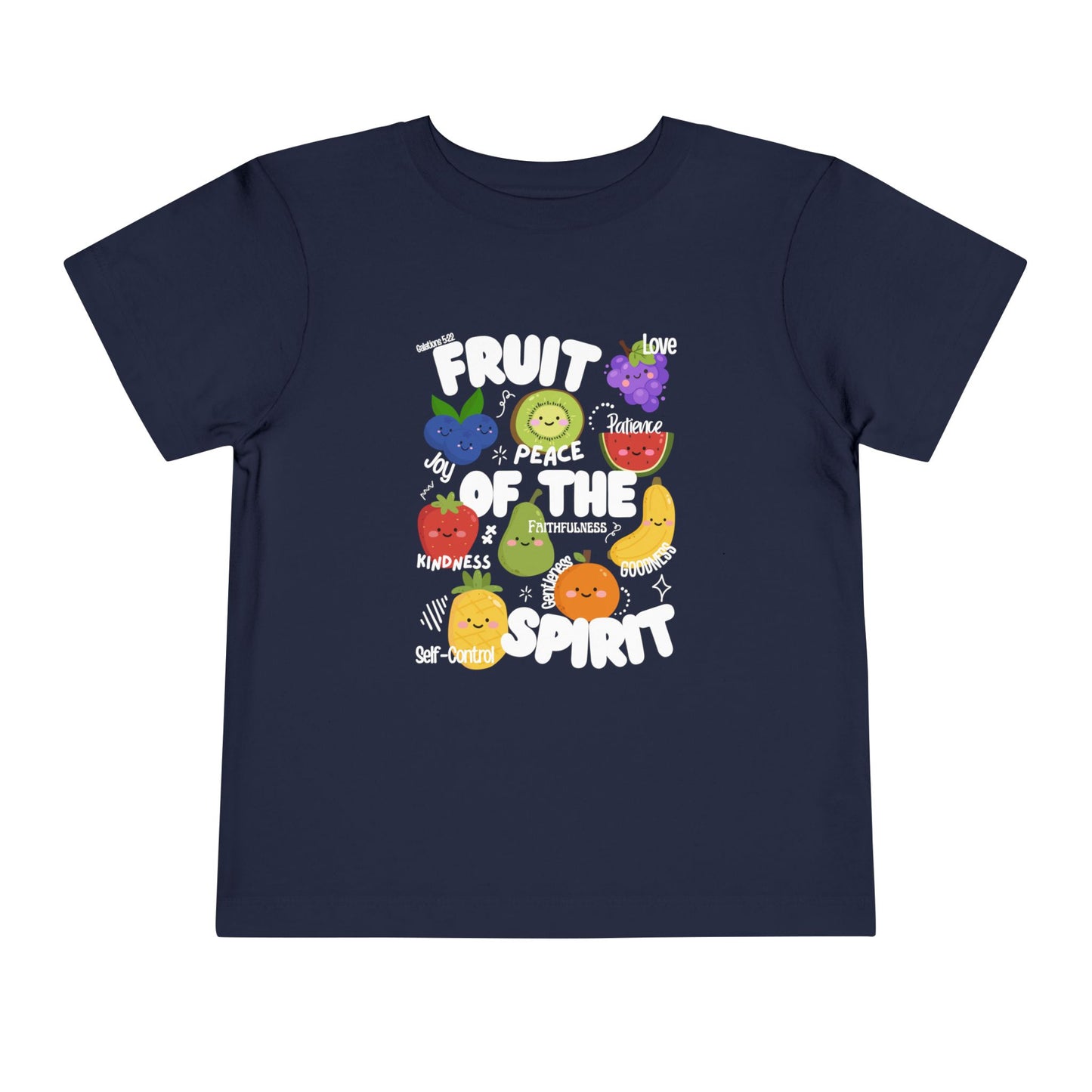 Toddler Fruit of the Spirit Christian T-Shirt, Galatians 5:22–23 Bible Verse Tee