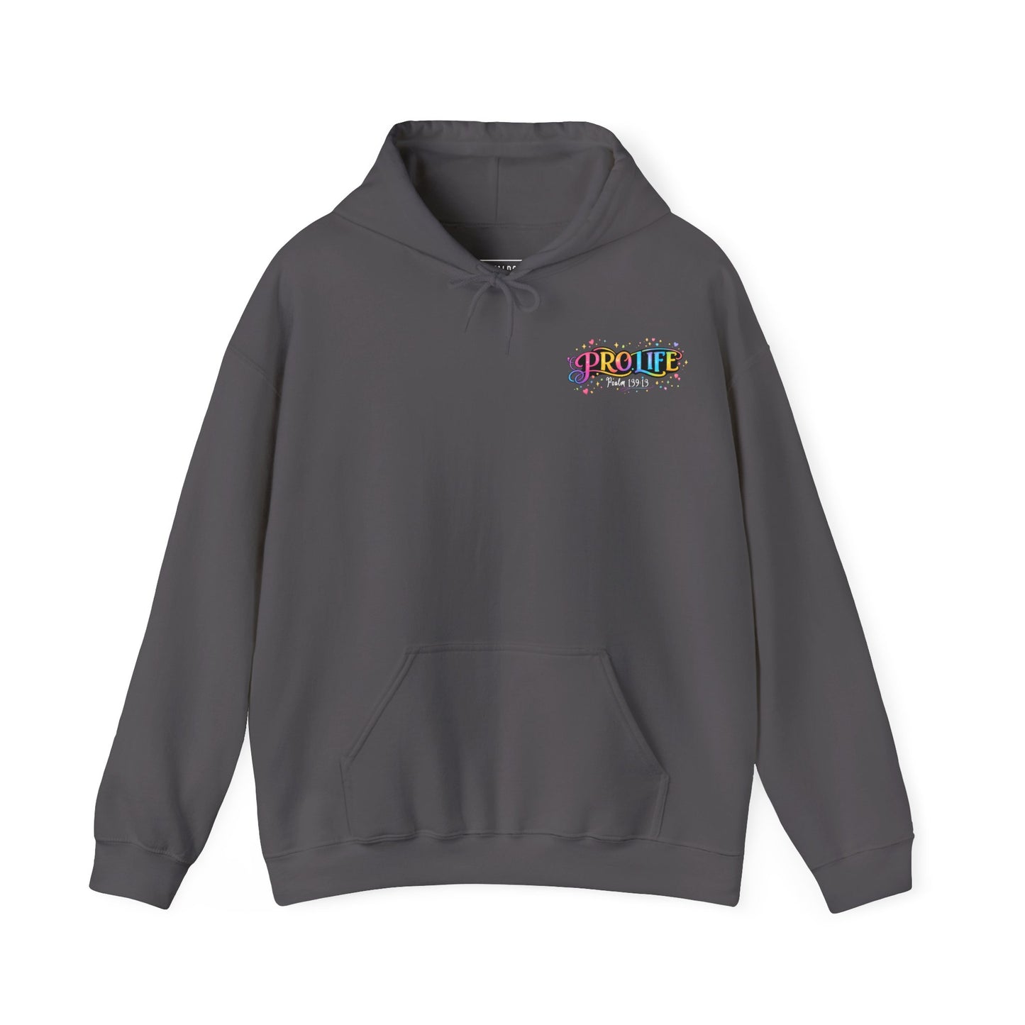 Pro-Life Christian Hoodie, Psalm 139 "You Knit Me Together" Heavy Blend Hooded Sweatshirt