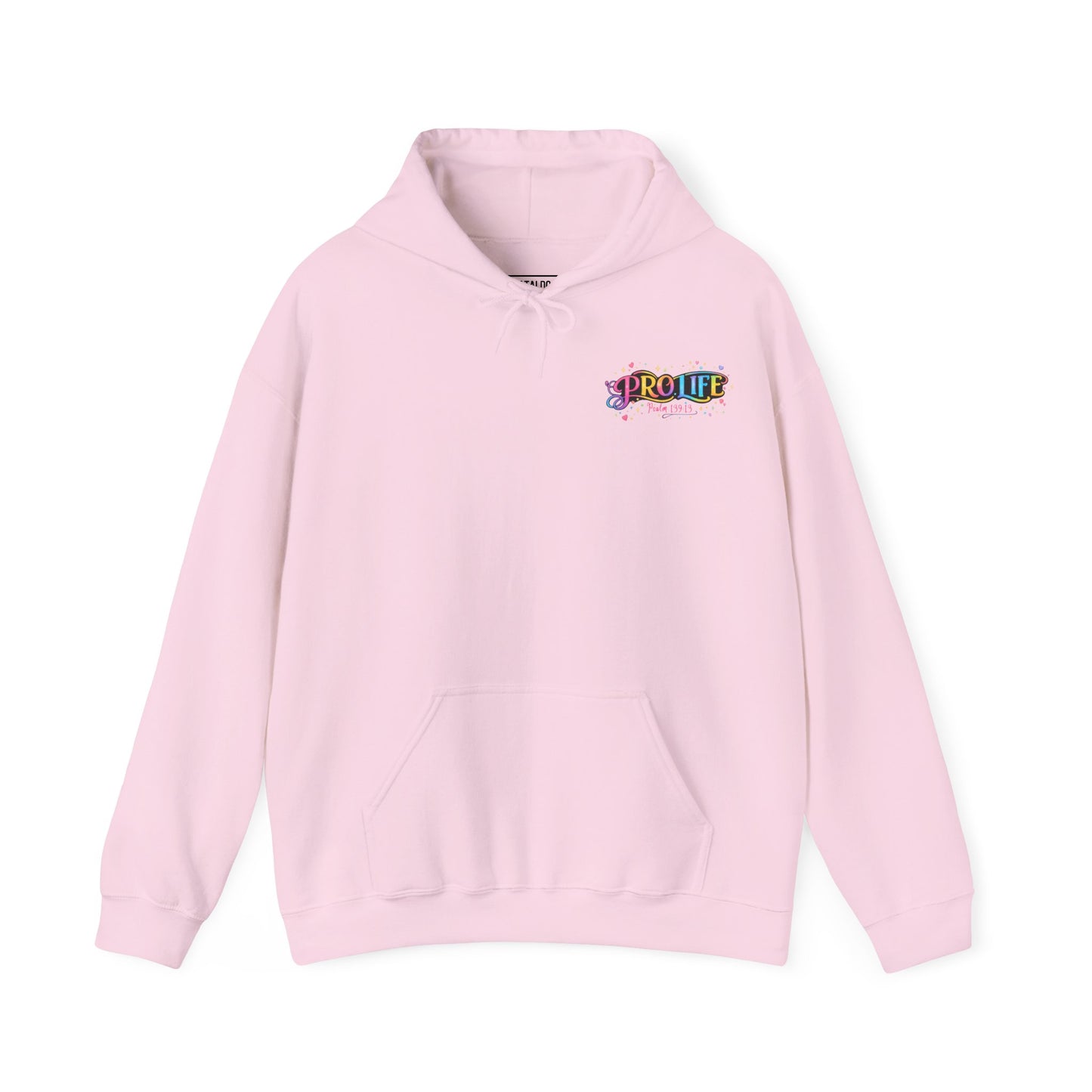 Pro-Life Christian Hoodie, Psalm 139 "You Knit Me Together" Heavy Blend Hooded Sweatshirt