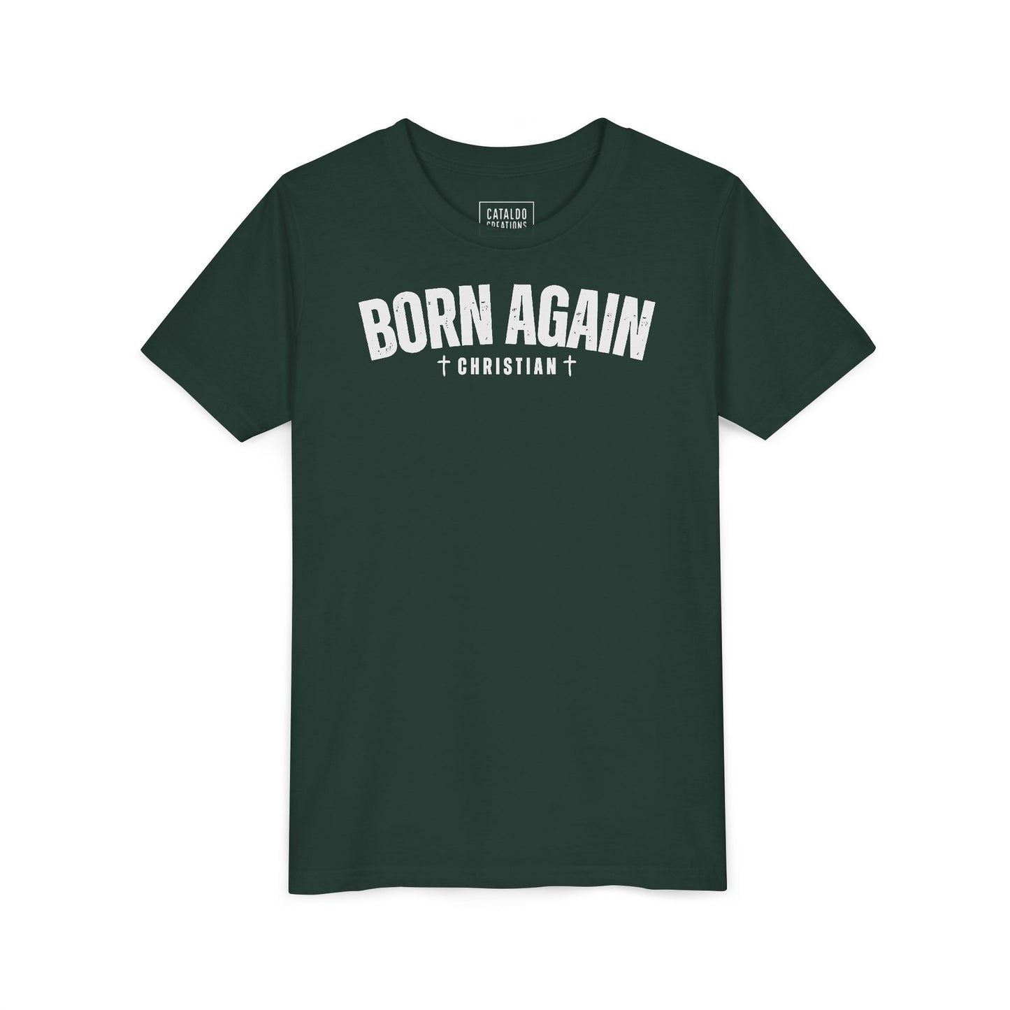 Born Again Christian Youth Tee | Faith-Based Shirt for Kids | Inspirational Apparel