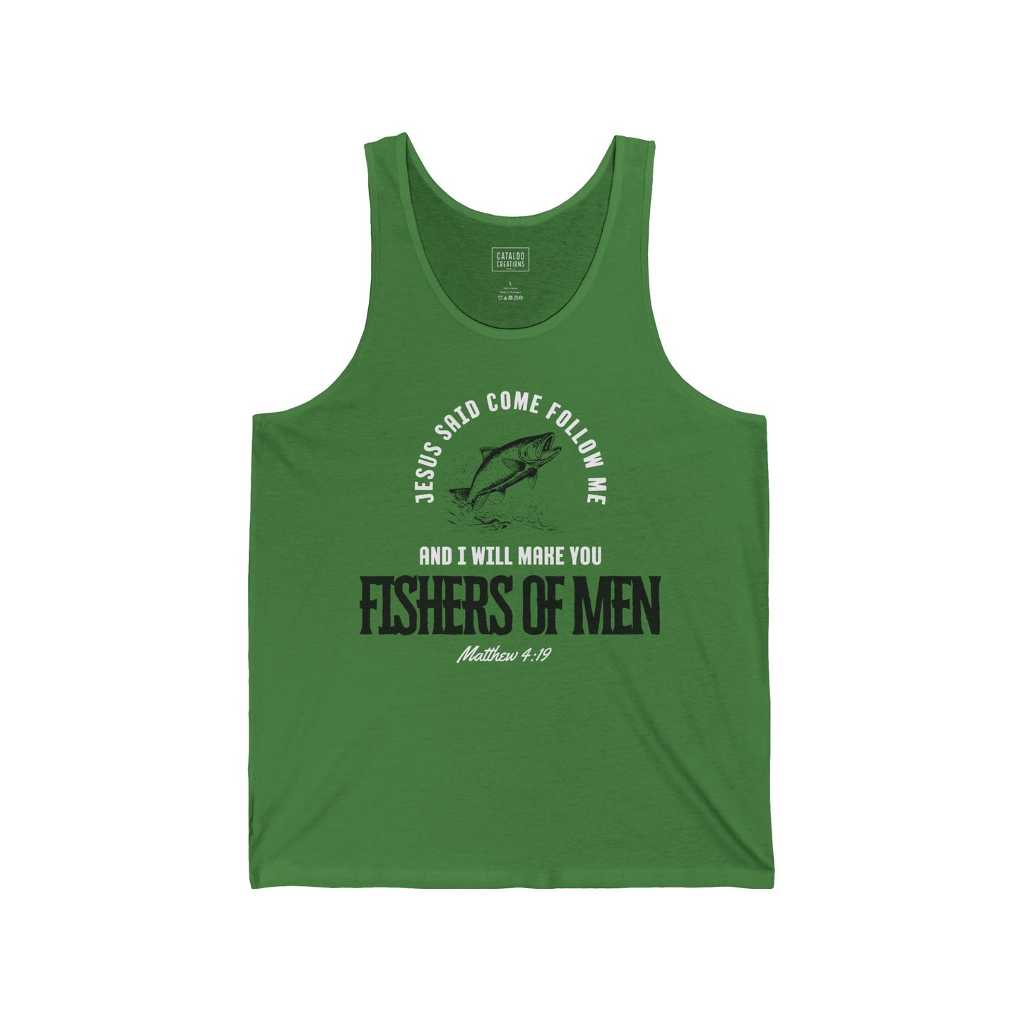 Fishers Of Men Jesus Tank Top, Unisex Scripture Tank