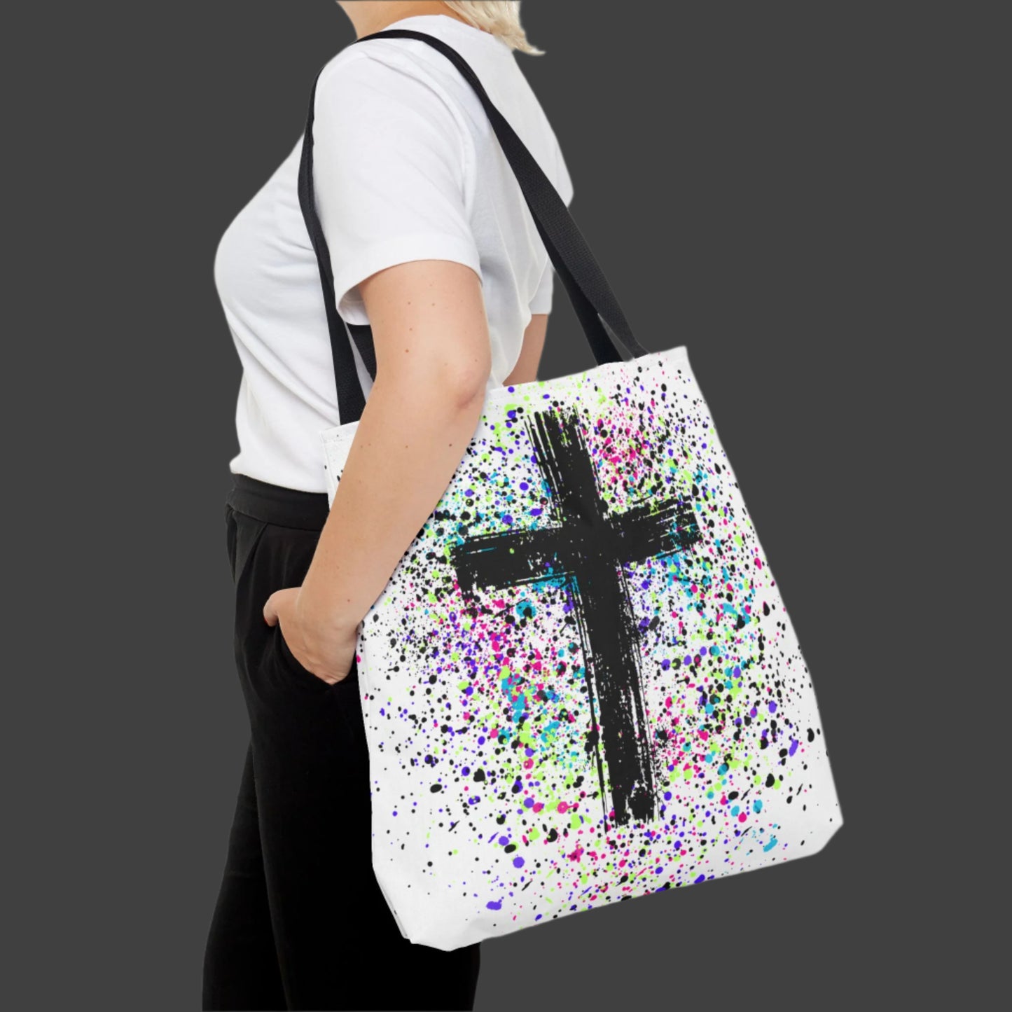 Vibrant Cross Tote Bag