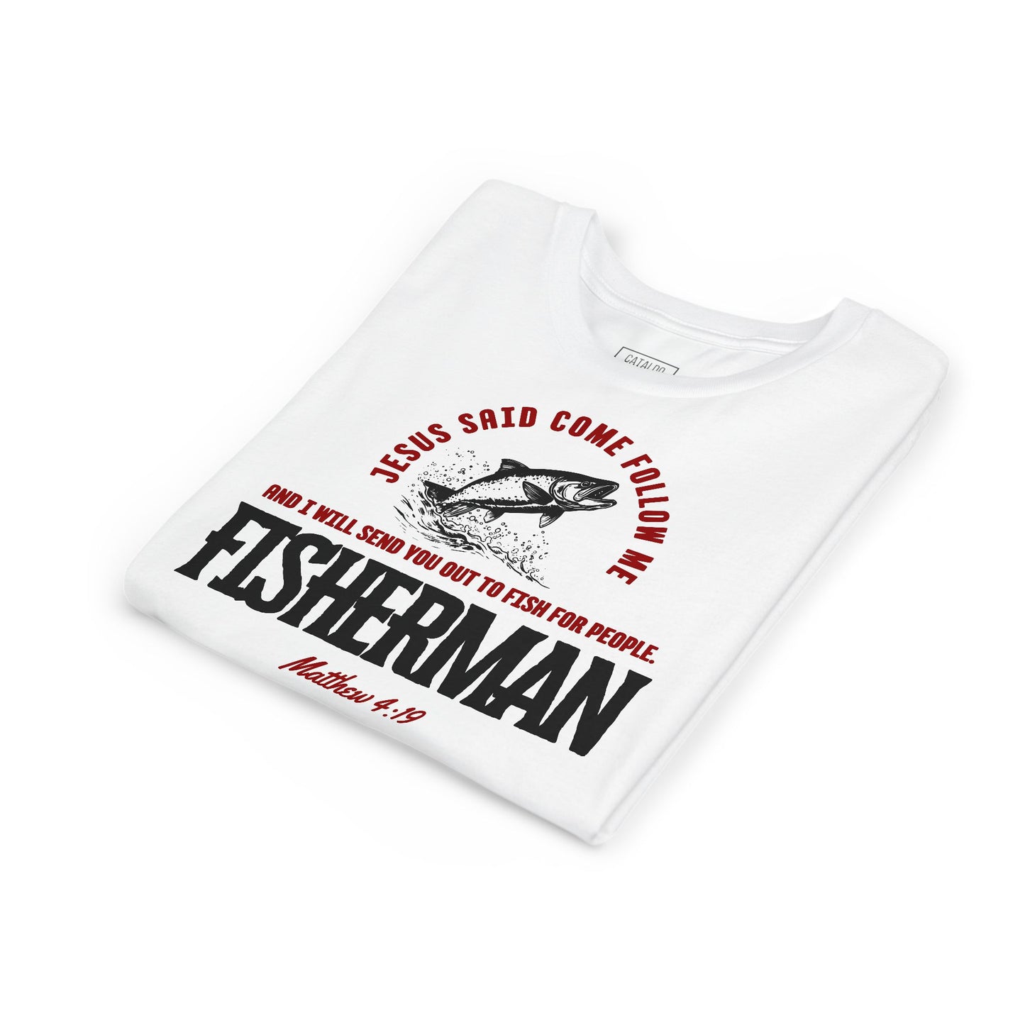 'Fisher Of Men' Fisherman Youth Short Sleeve Tee - Inspirational Jesus Design