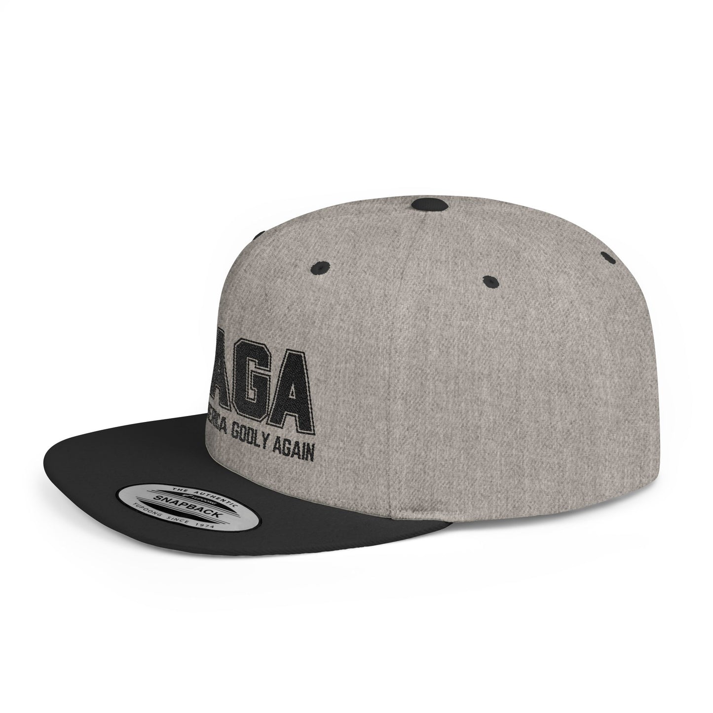 Make America GODLY Again Flat Brim Snapback Hat