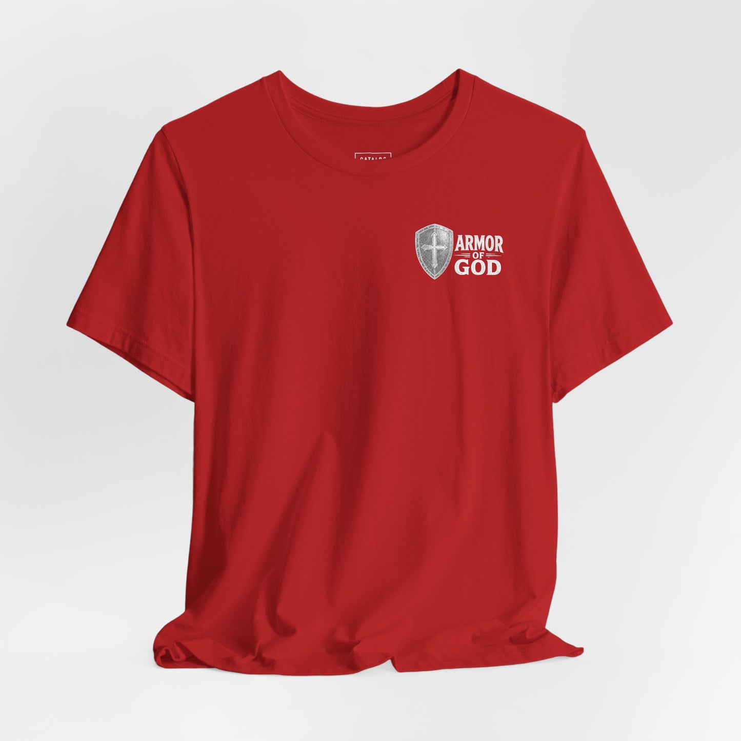 Full Armor of God Christian T-shirt featuring Ephesians 6:13. Vintage armor illustration designed to inspire faith, courage, and daily spiritual strength.
